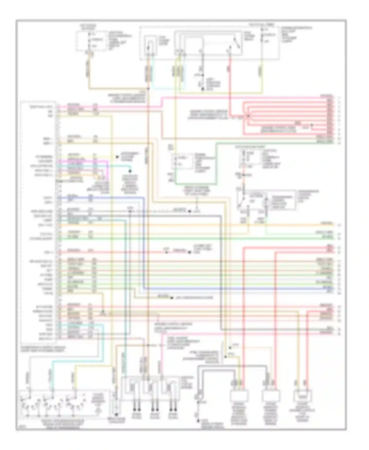 Pickup F150 Ford  (1996-2012): Wiring diagram engine performance 4.2ls, late production (1 of 4)
