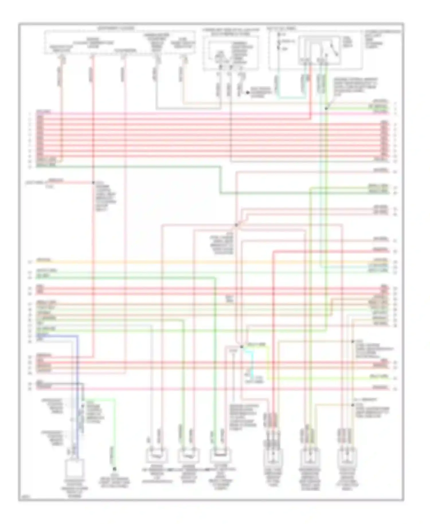 Pickup F150 Ford  (1996-2012): Wiring diagram engine performance 4.2ls, late production (2 of 4)