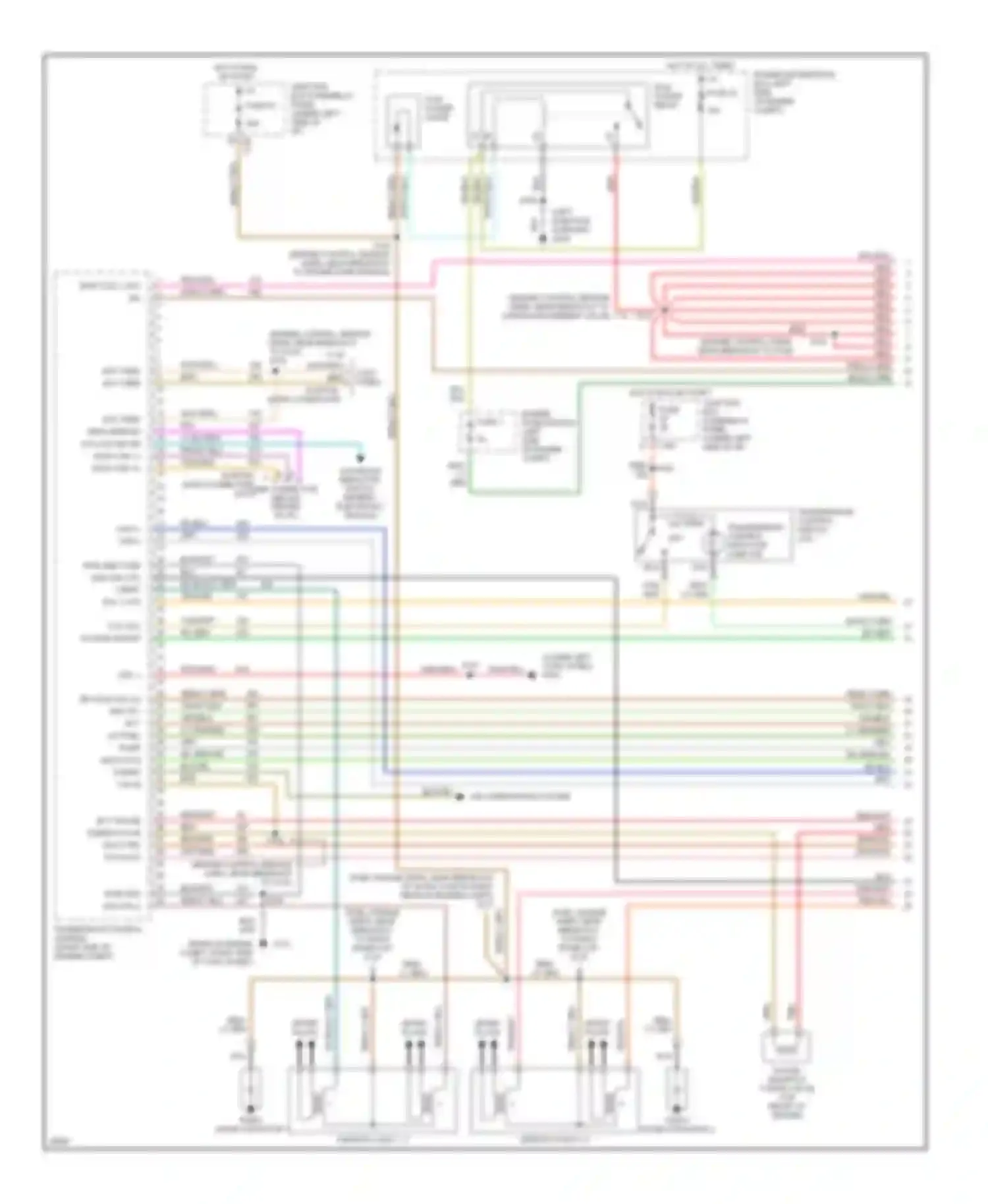 Pickup F150 Ford  (1996-2012): Wiring diagram engine performance 4.6ls, early production (1 of 4)