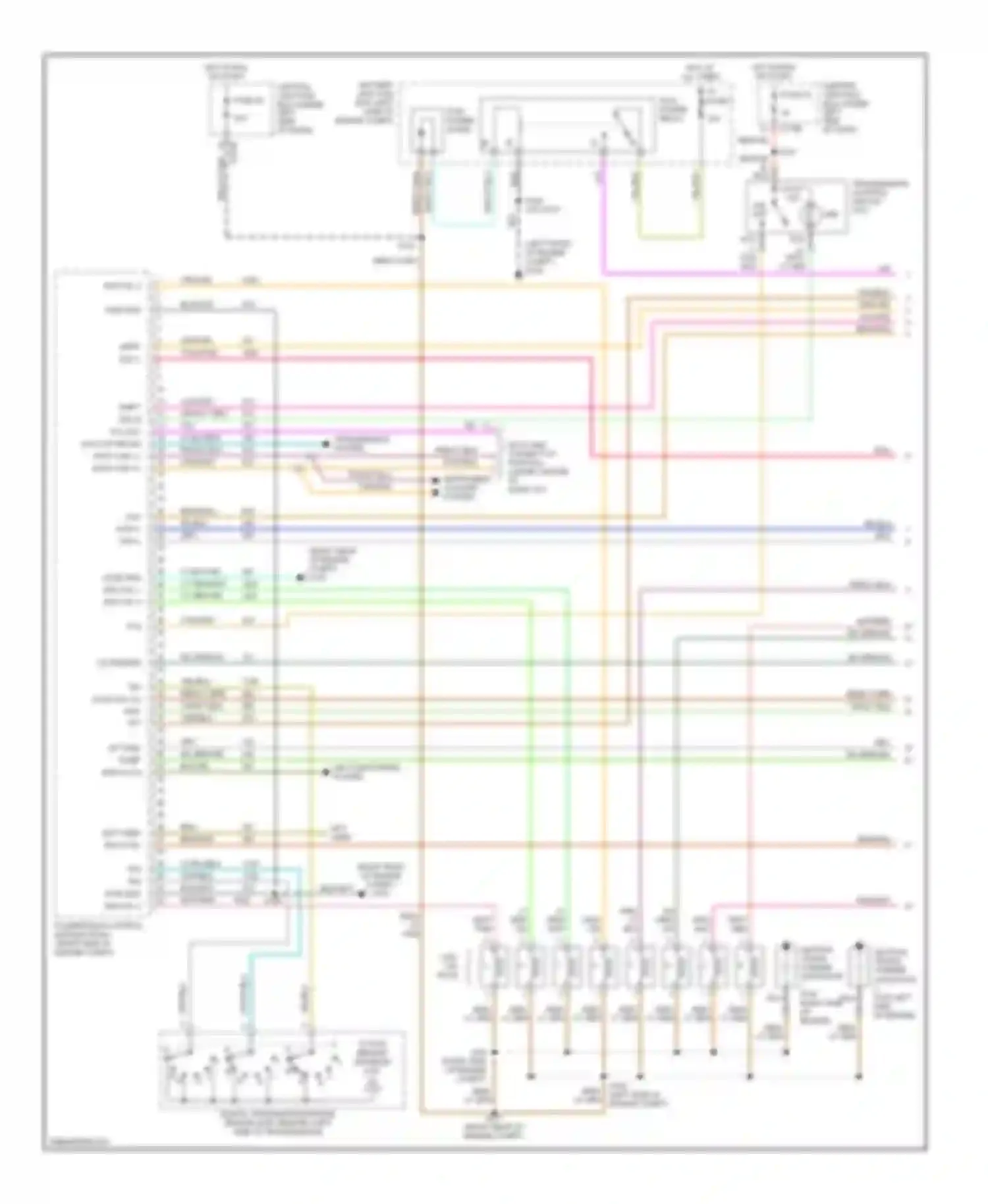 Pickup F150 Ford  (1996-2012): Wiring diagram engine performance 5.4l, with 4r100 transmission (1 of 4)
