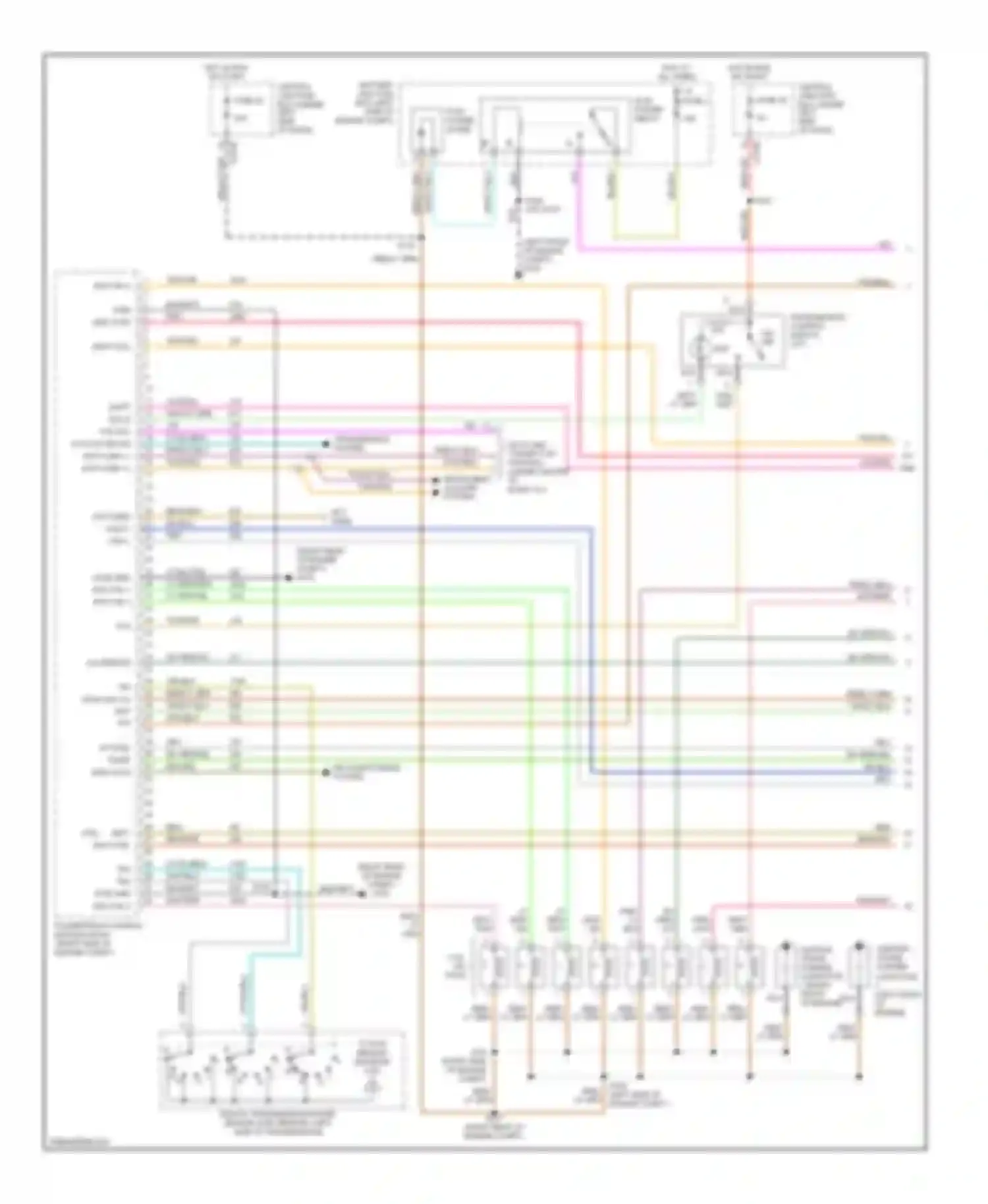 Pickup F150 Ford  (1996-2012): Wiring diagram engine performance 5.4l, with 4r70w transmission (1 of 4)