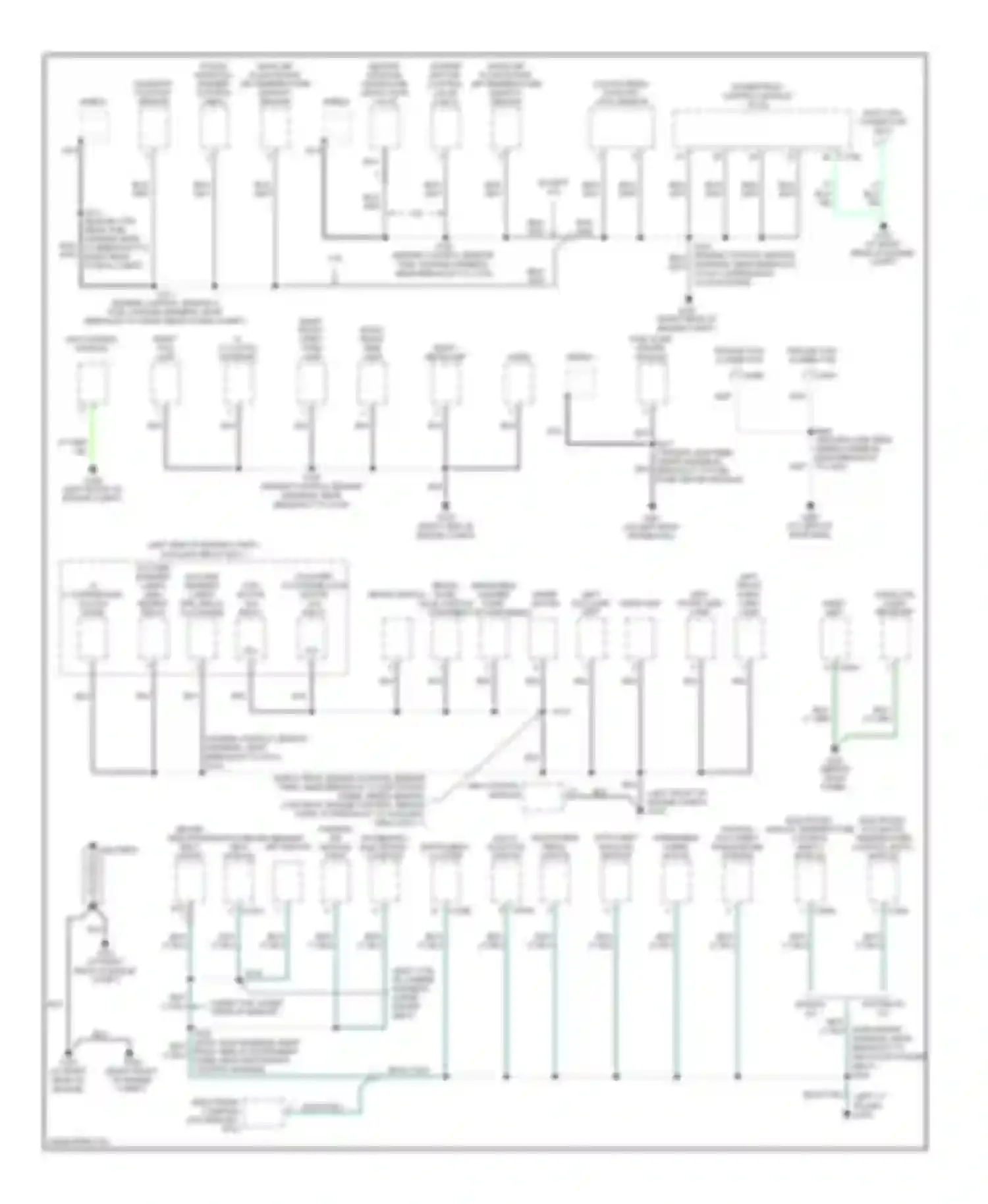 Pickup F150 Ford  (1996-2012): Ground distribution circuit (1 of 3)
