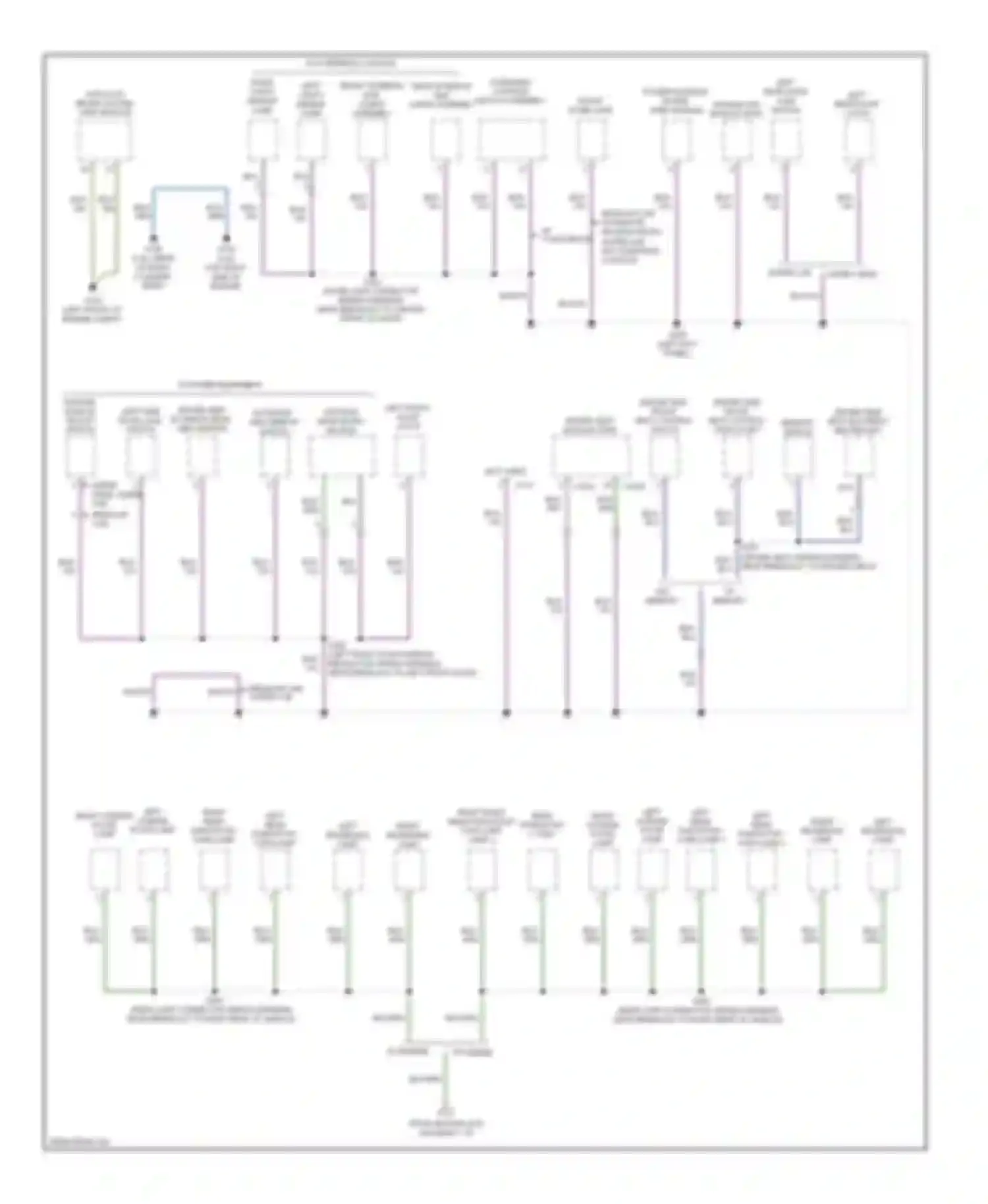 Pickup F150 Ford  (1996-2012): Ground distribution circuit (2 of 4)