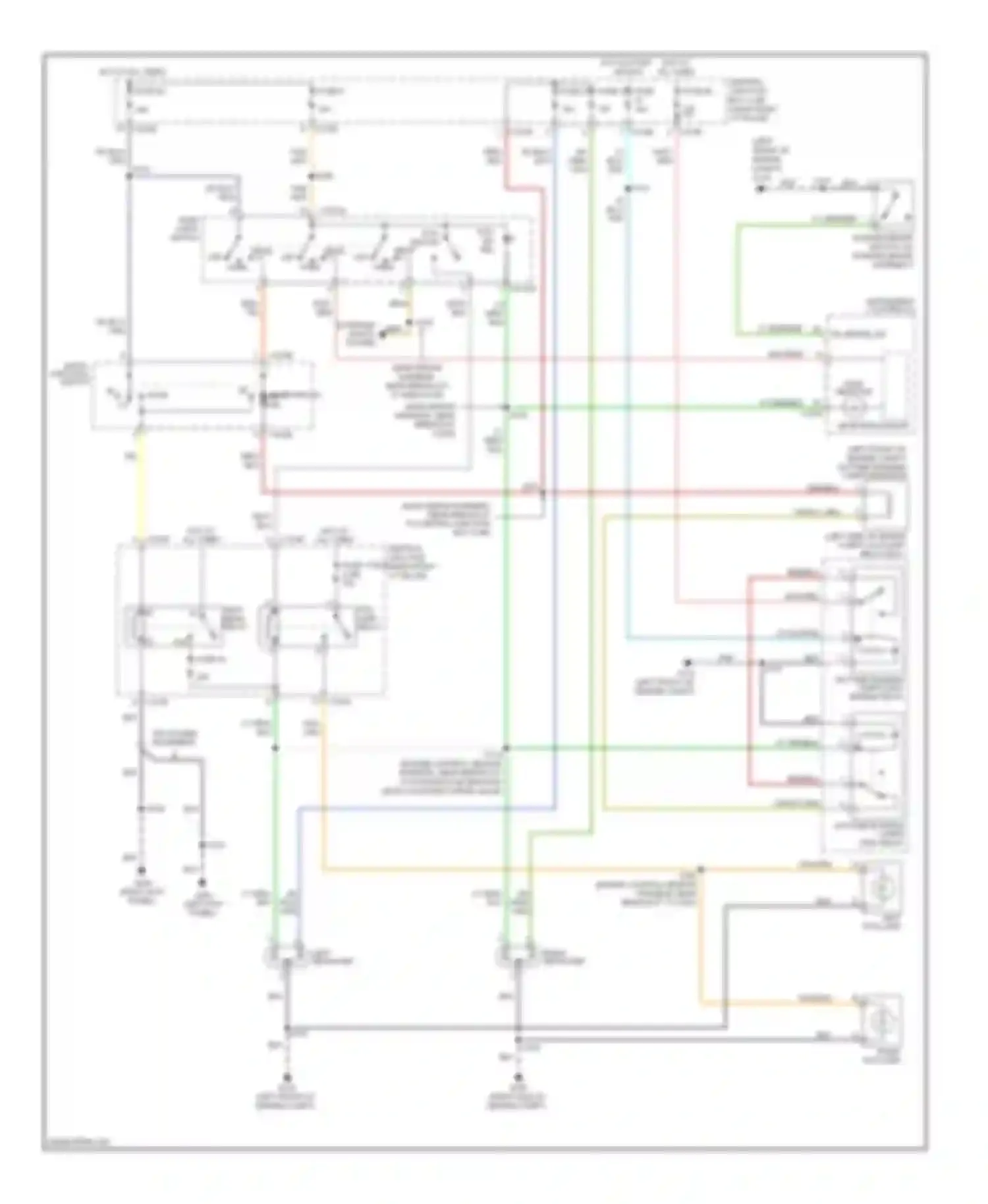 Pickup F150 Ford  (1996-2012): Headlamps circuit, with drl