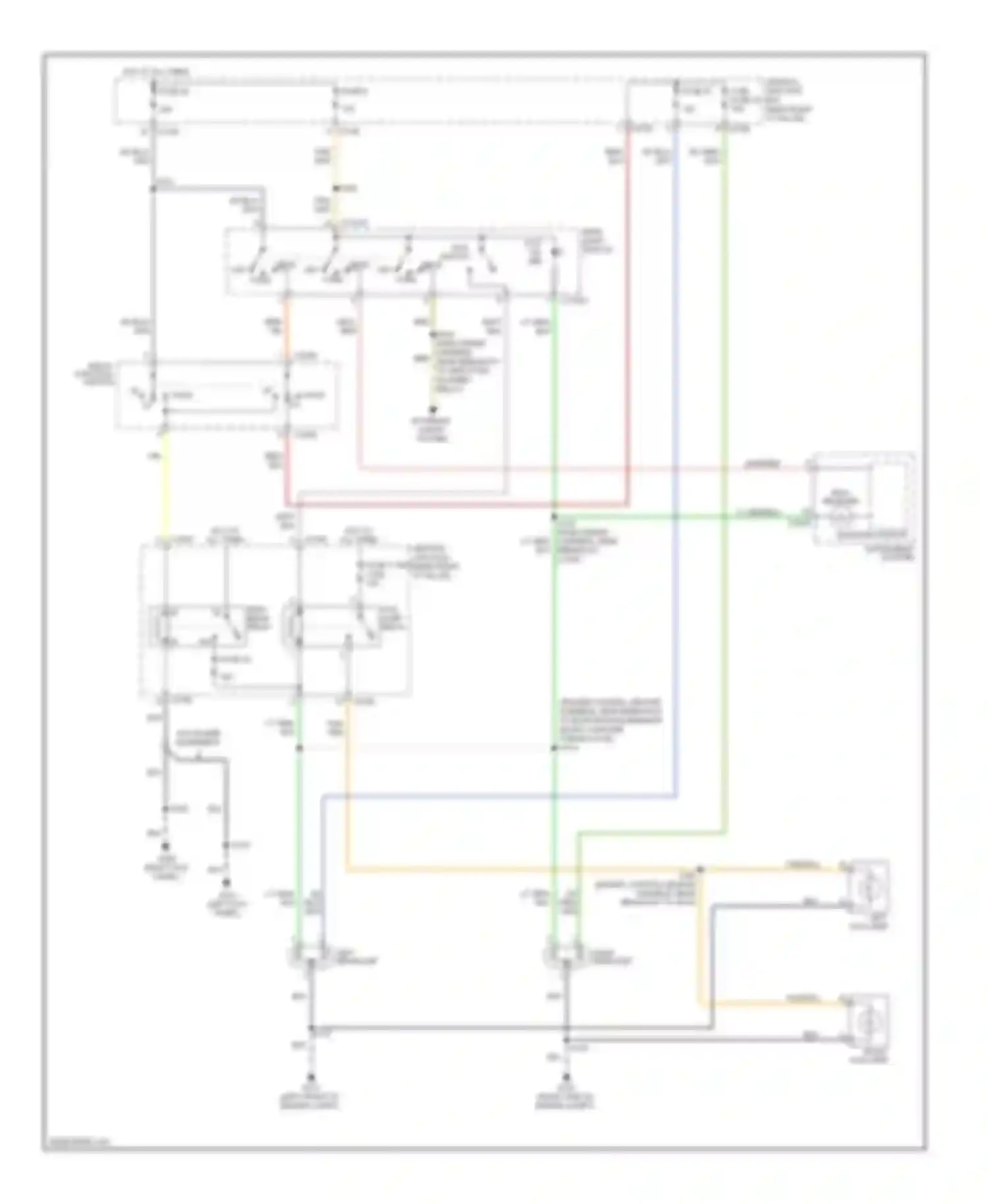 Pickup F150 Ford  (1996-2012): Headlamps circuit, without drl