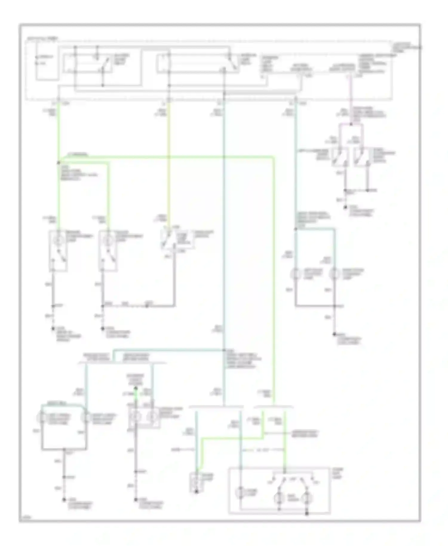 Pickup F150 Ford  (1996-2012): Courtesy lamp circuit
