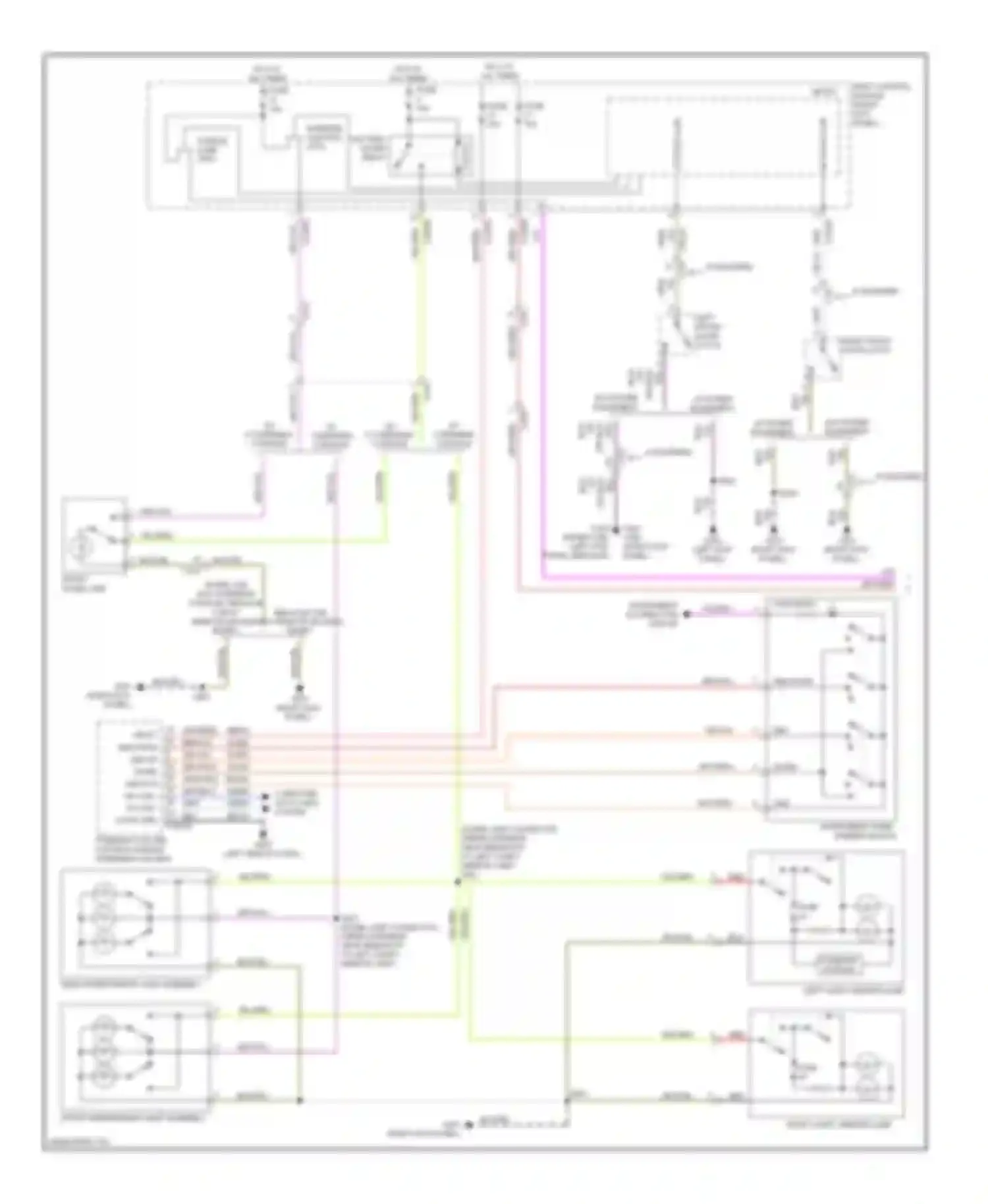 Pickup F150 Ford  (1996-2012): Courtesy lamps circuit (1 of 2)