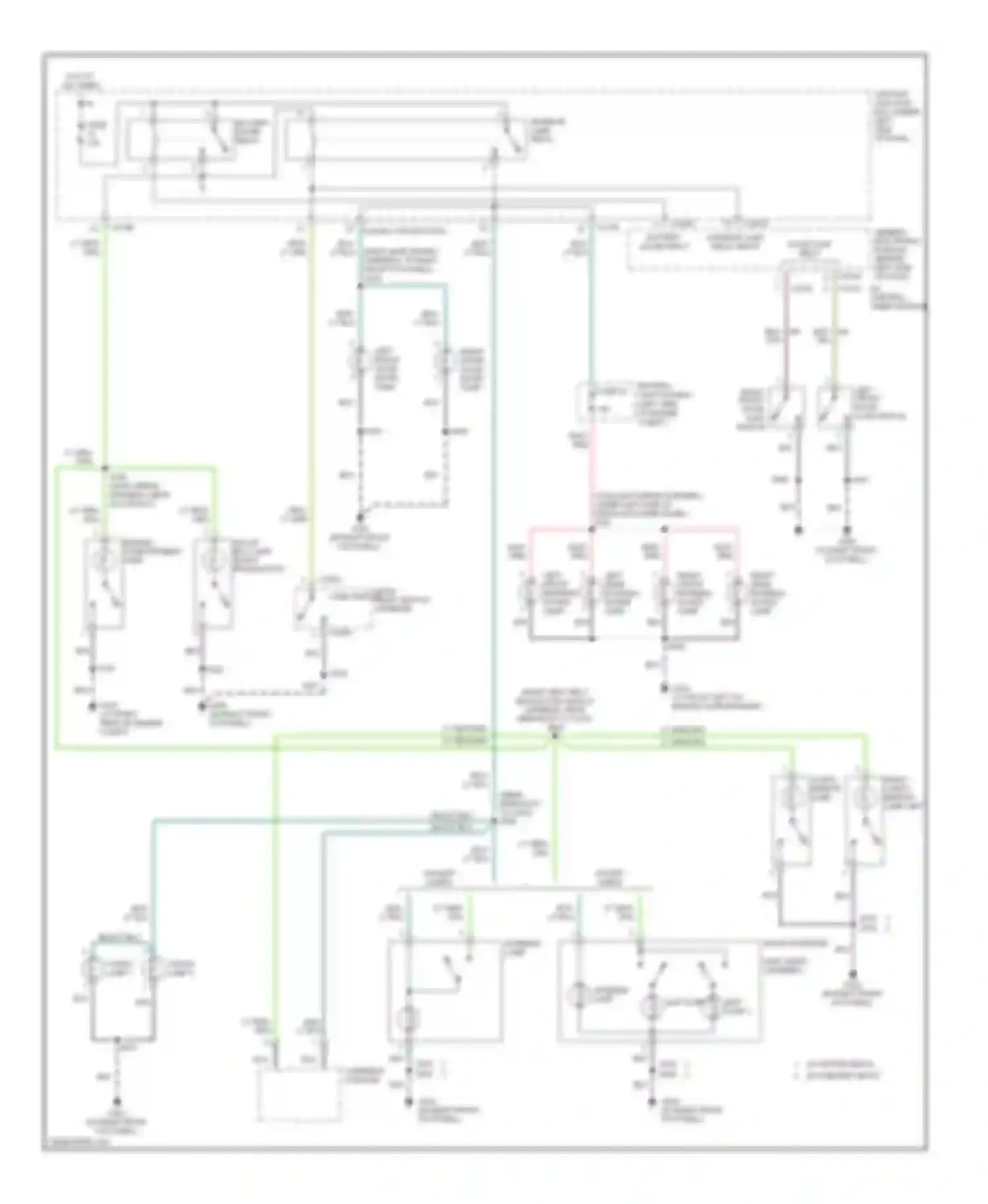 Pickup F150 Ford  (1996-2012): Courtesy lamps circuit, except supercrew