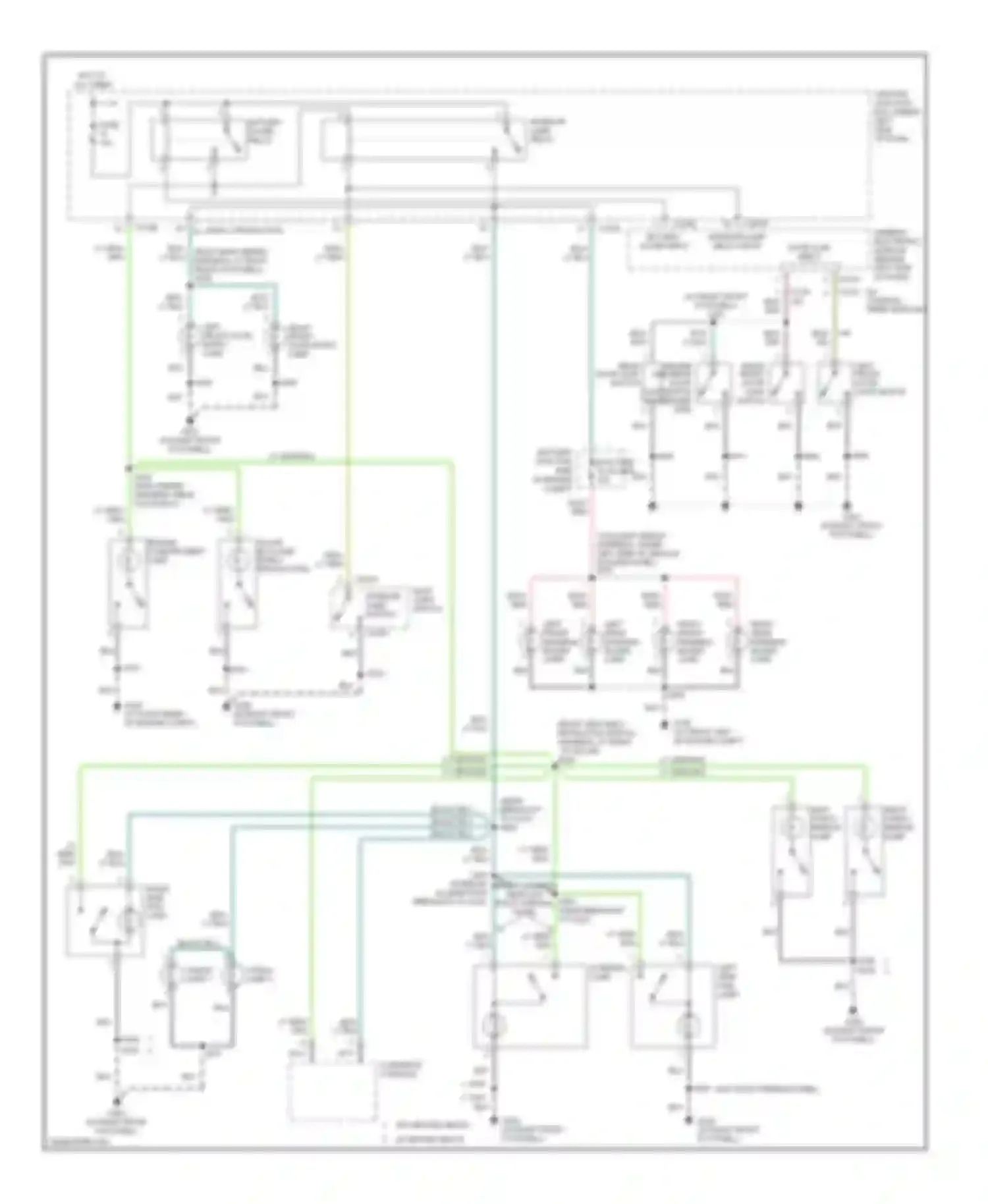 Pickup F150 Ford  (1996-2012): Courtesy lamps circuit, supercrew