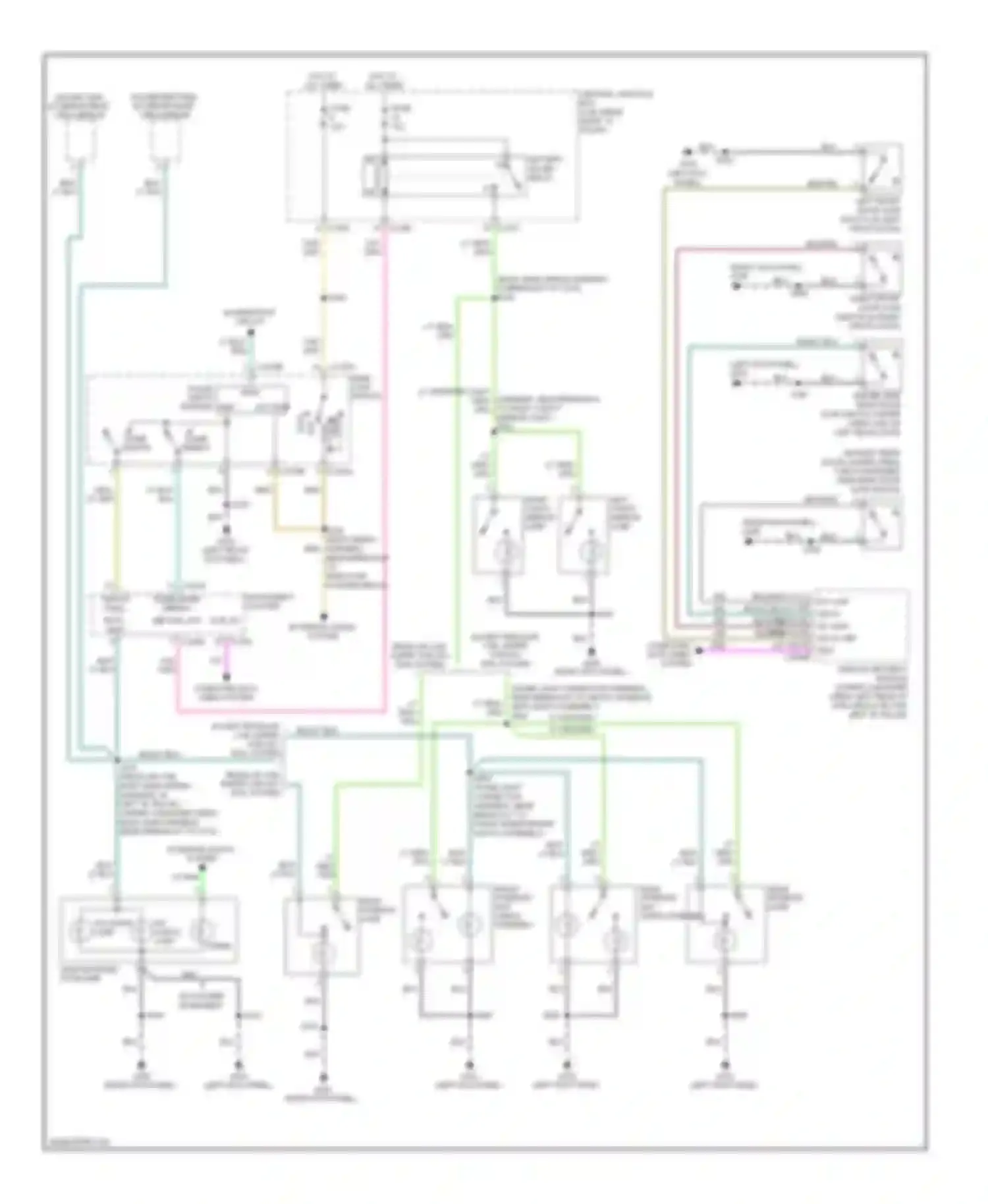 Pickup F150 Ford  (1996-2012): Courtesy lamps circuit
