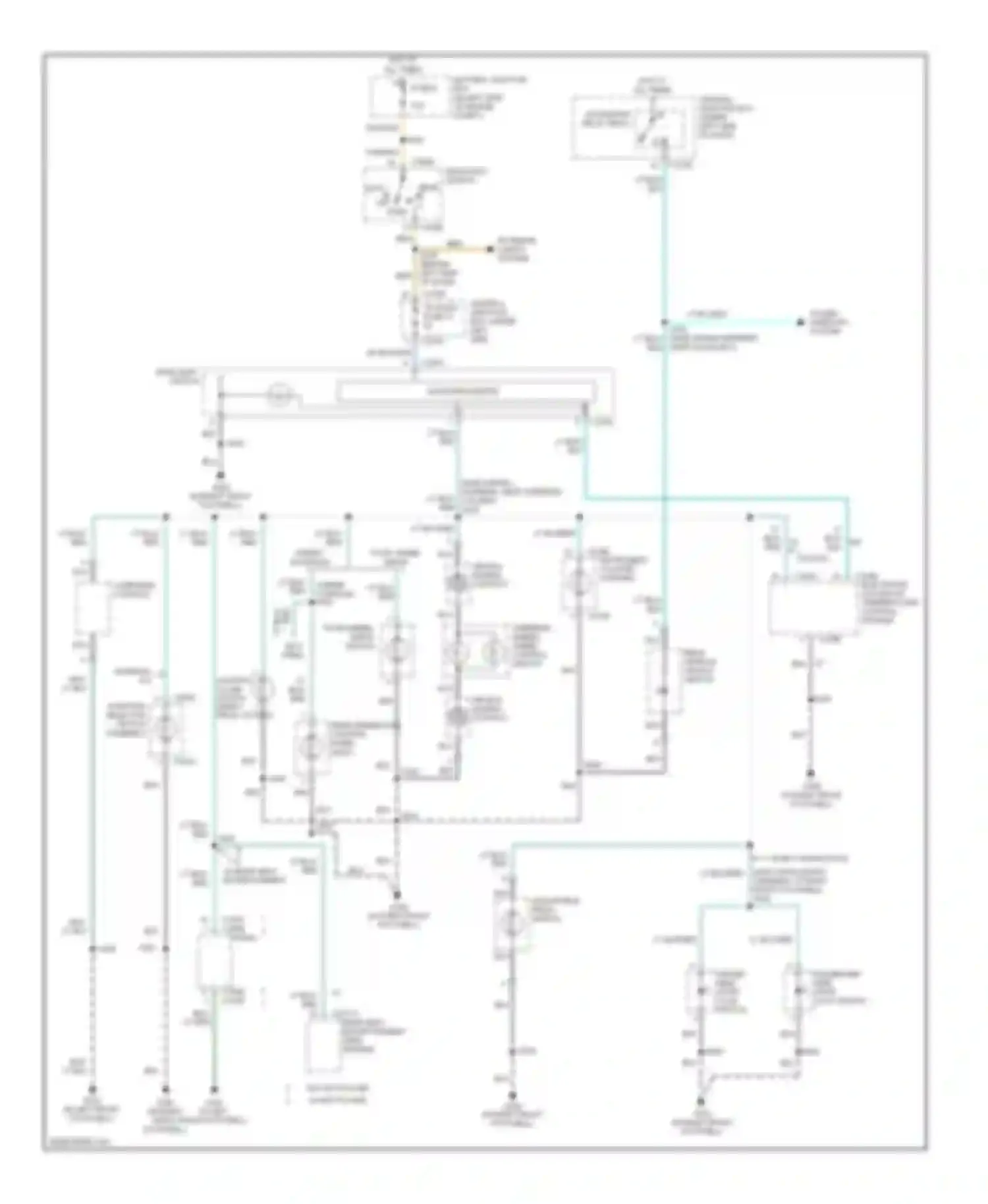 Pickup F150 Ford  (1996-2012): Instrument illumination circuit (1 of 2)