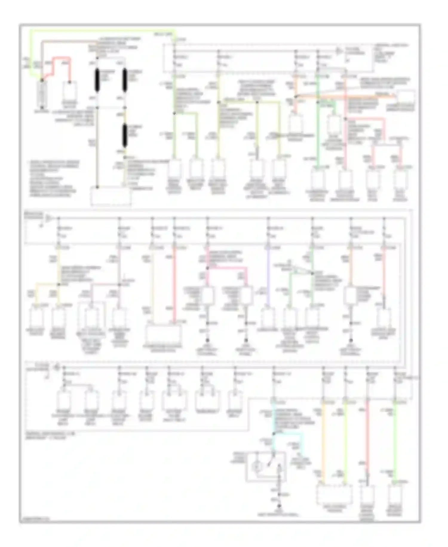 Pickup F150 Ford  (1996-2012): Power distribution circuit (1 of 3)