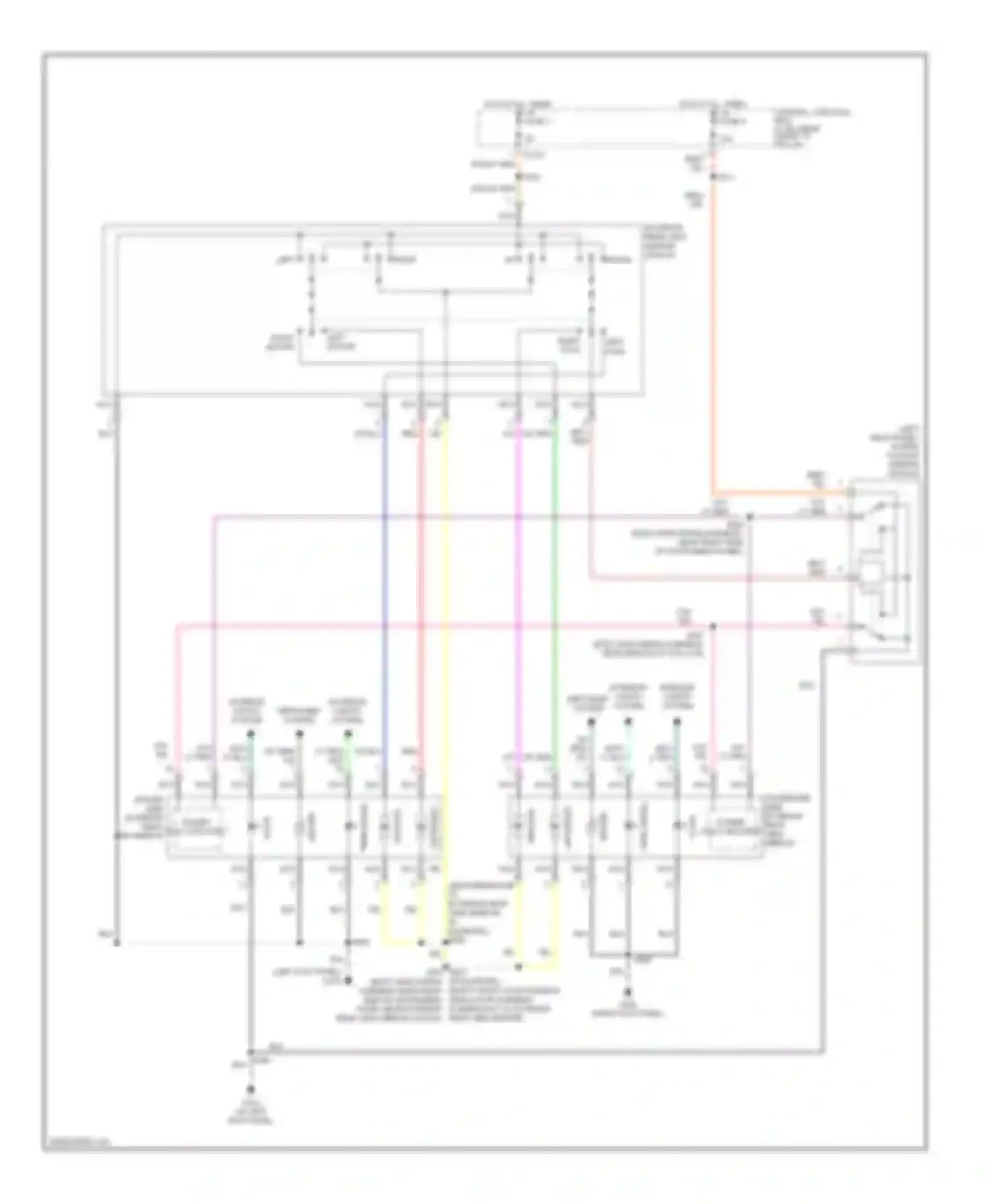 Pickup F150 Ford  (1996-2012): Power mirror circuit