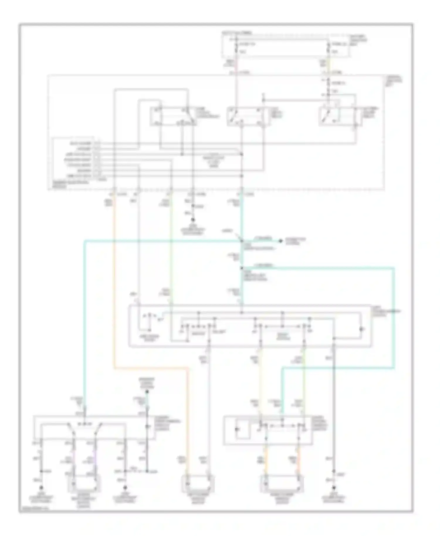 Pickup F150 Ford  (1996-2012): Power window circuit, except supercrew