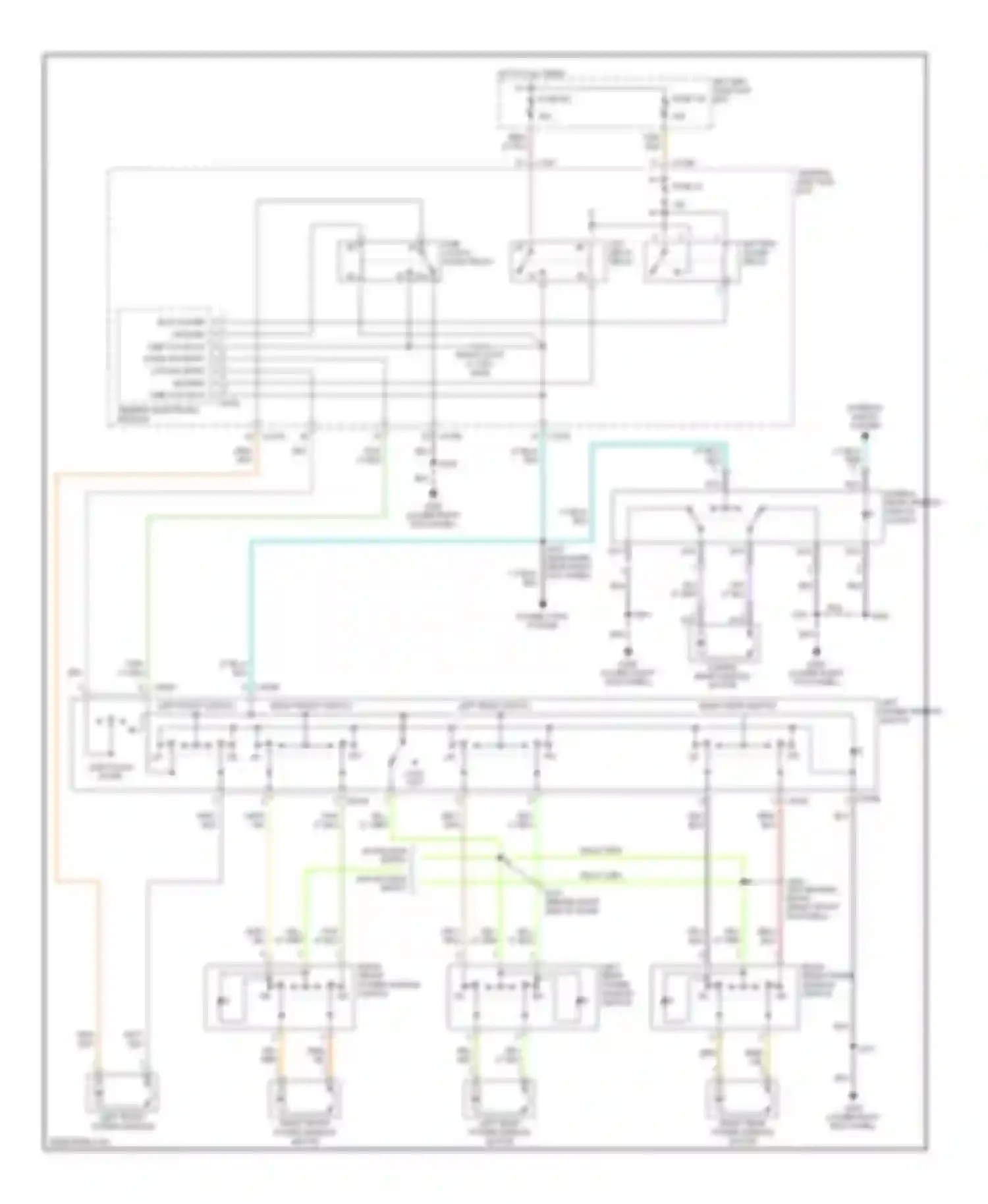 Pickup F150 Ford  (1996-2012): Power window circuit, supercrew