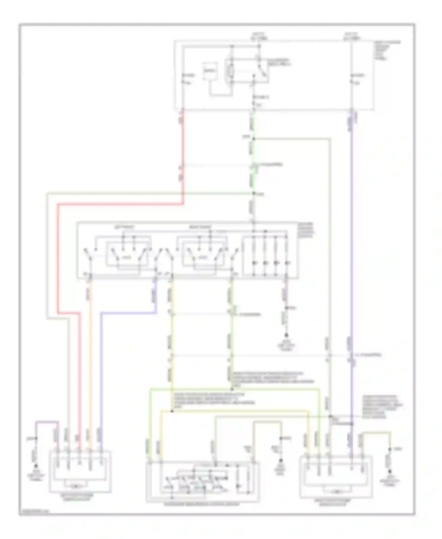 Pickup F150 Ford  (1996-2012): Power windows circuit, regular cab
