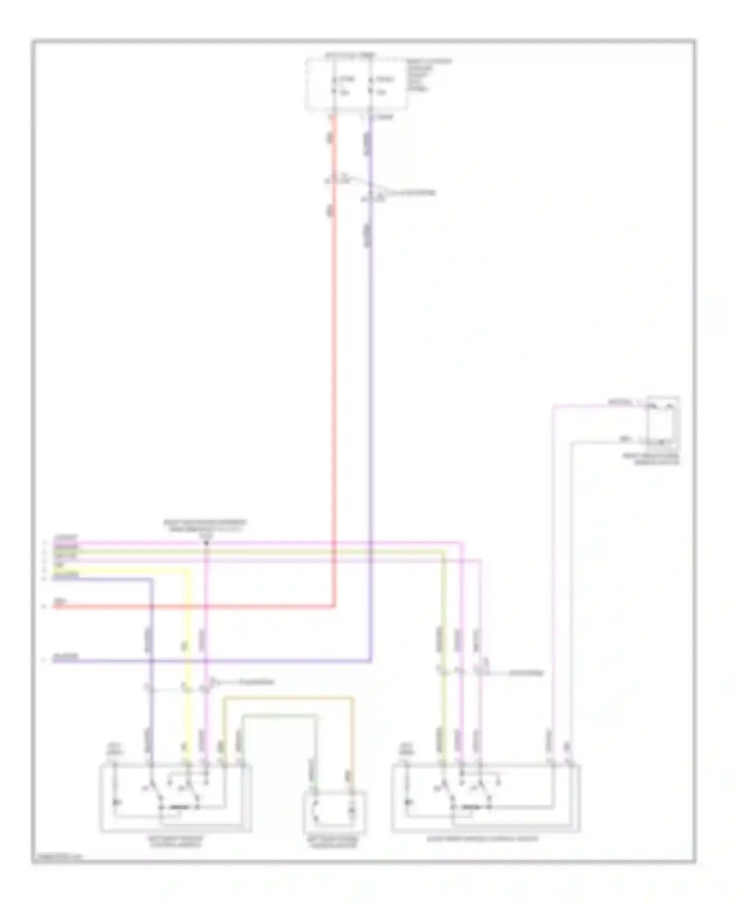 Pickup F150 Ford  (1996-2012): Power windows circuit, super cab (2 of 2)