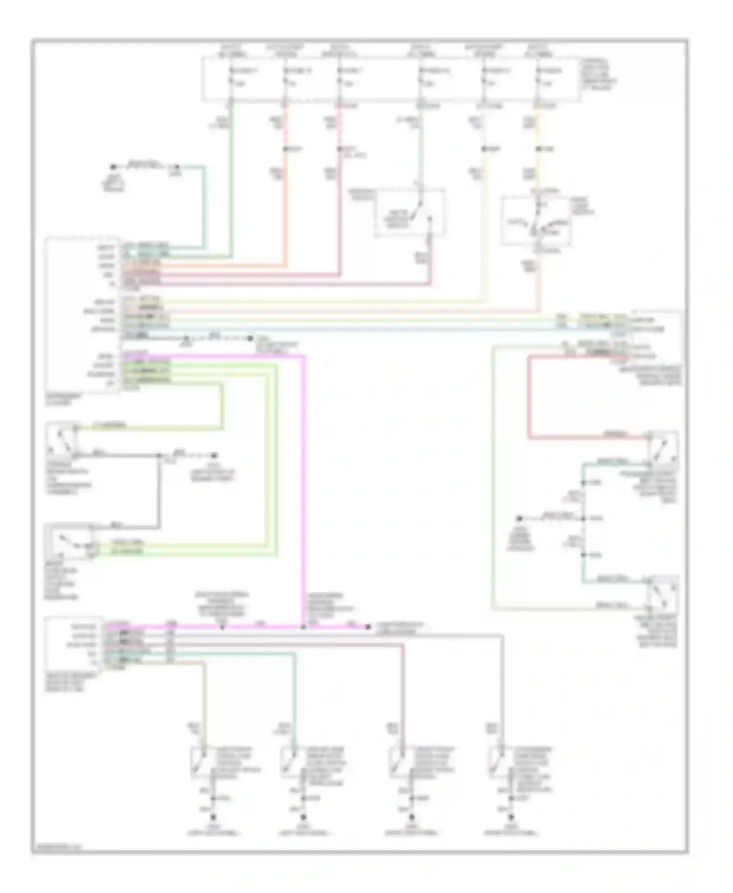 Pickup F150 Ford  (1996-2012): Warning systems circuit, with remote/keyless entry