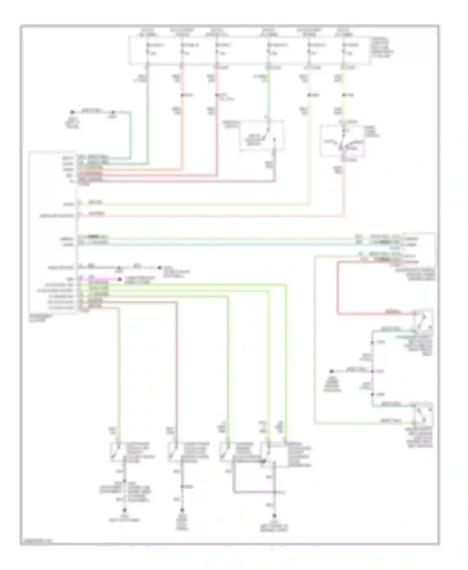 Pickup F150 Ford  (1996-2012): Warning systems circuit, without remote/keyless entry