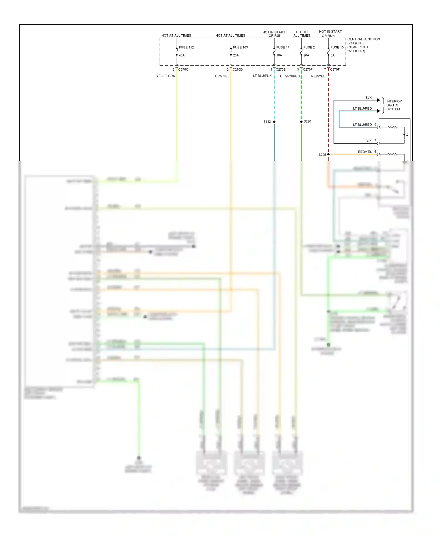 Ford Pickup F150  (1996-2012) computer data lines system wiring diagram  (27 of 145)