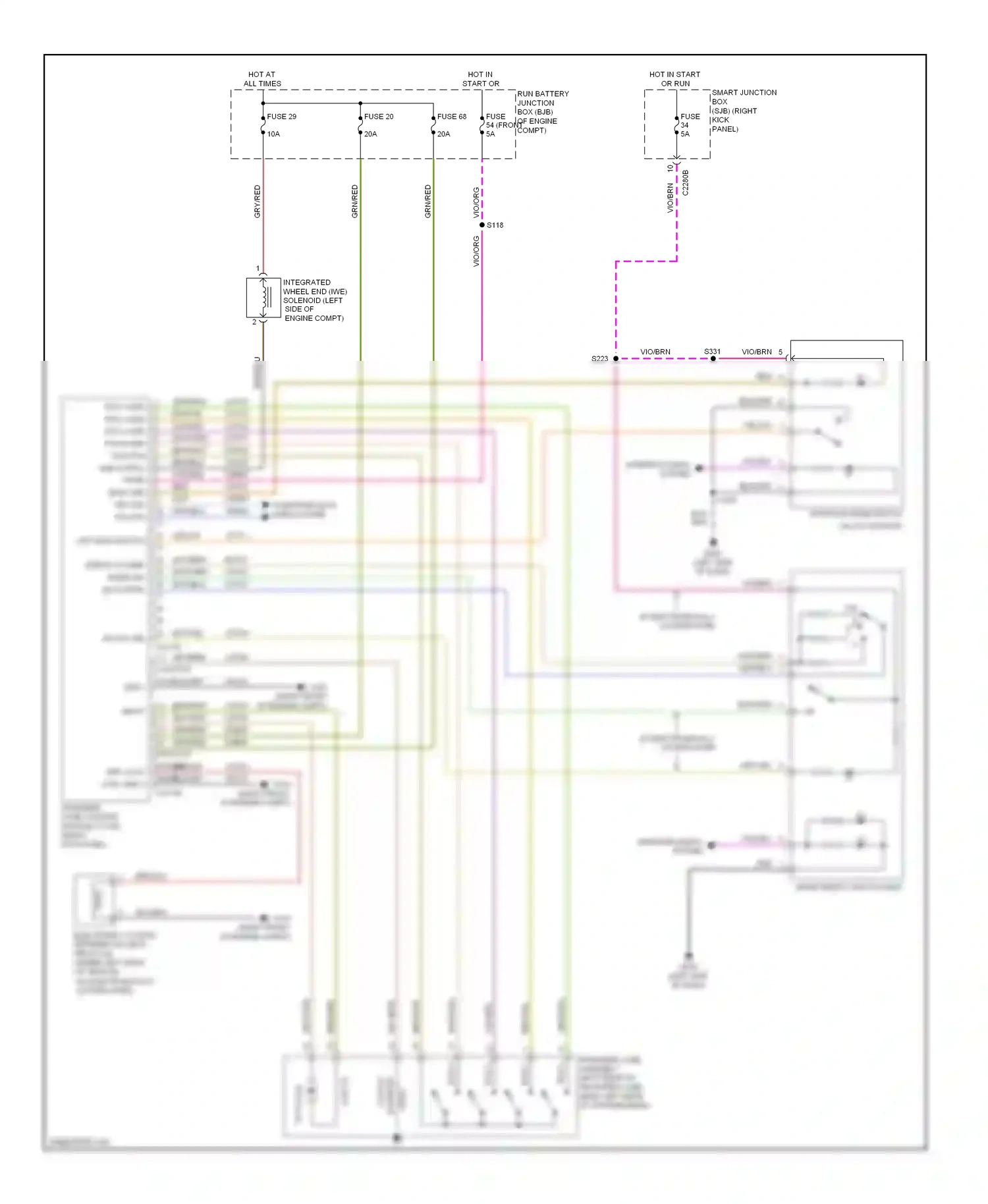 Ford Pickup F150  (1996-2012) diff lock ctrl gnd 2 wiring diagram  (1 of 5)