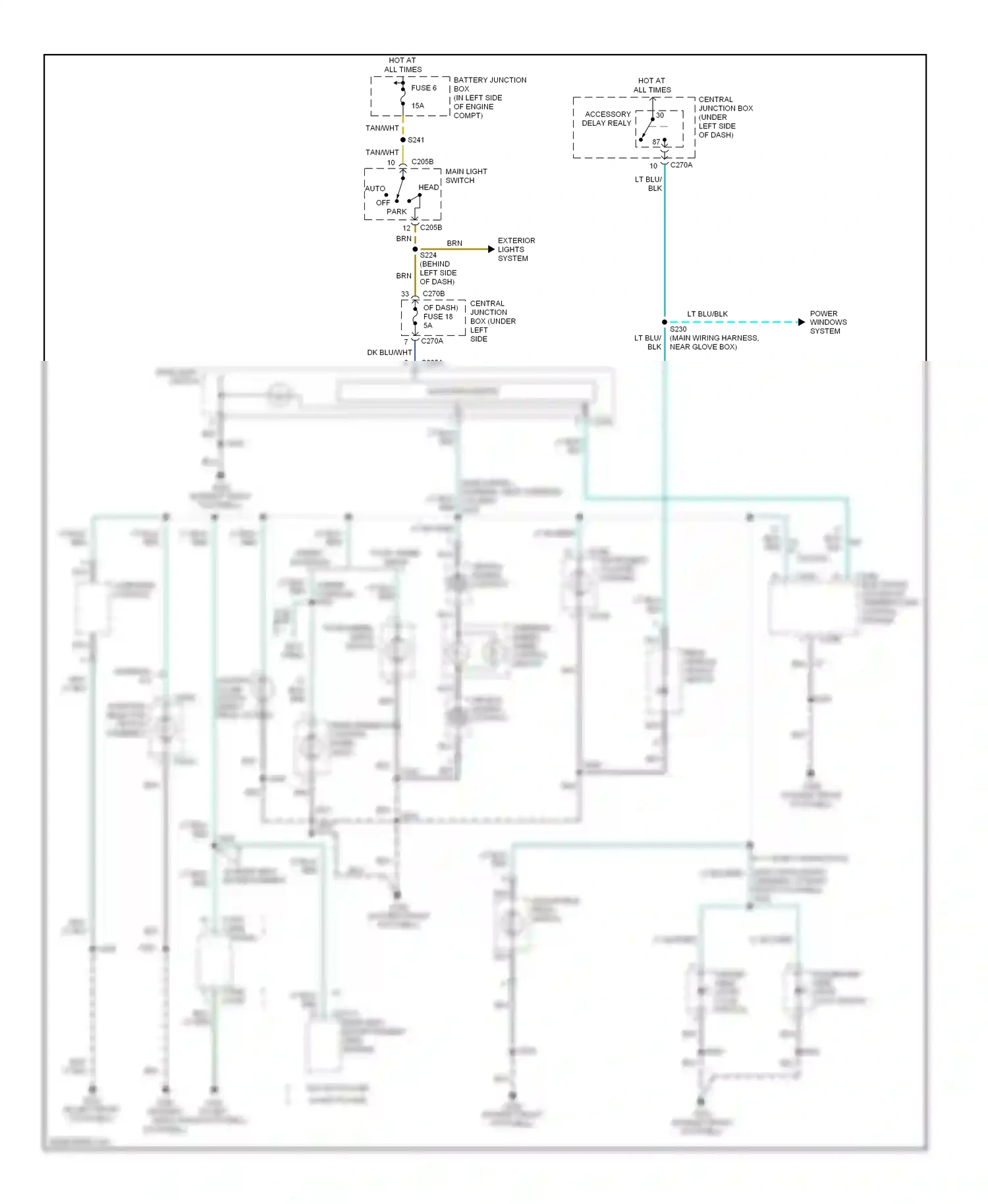 Ford Pickup F150  (1996-2012) electronic automatic temperature control module wiring diagram  (1 of 1)