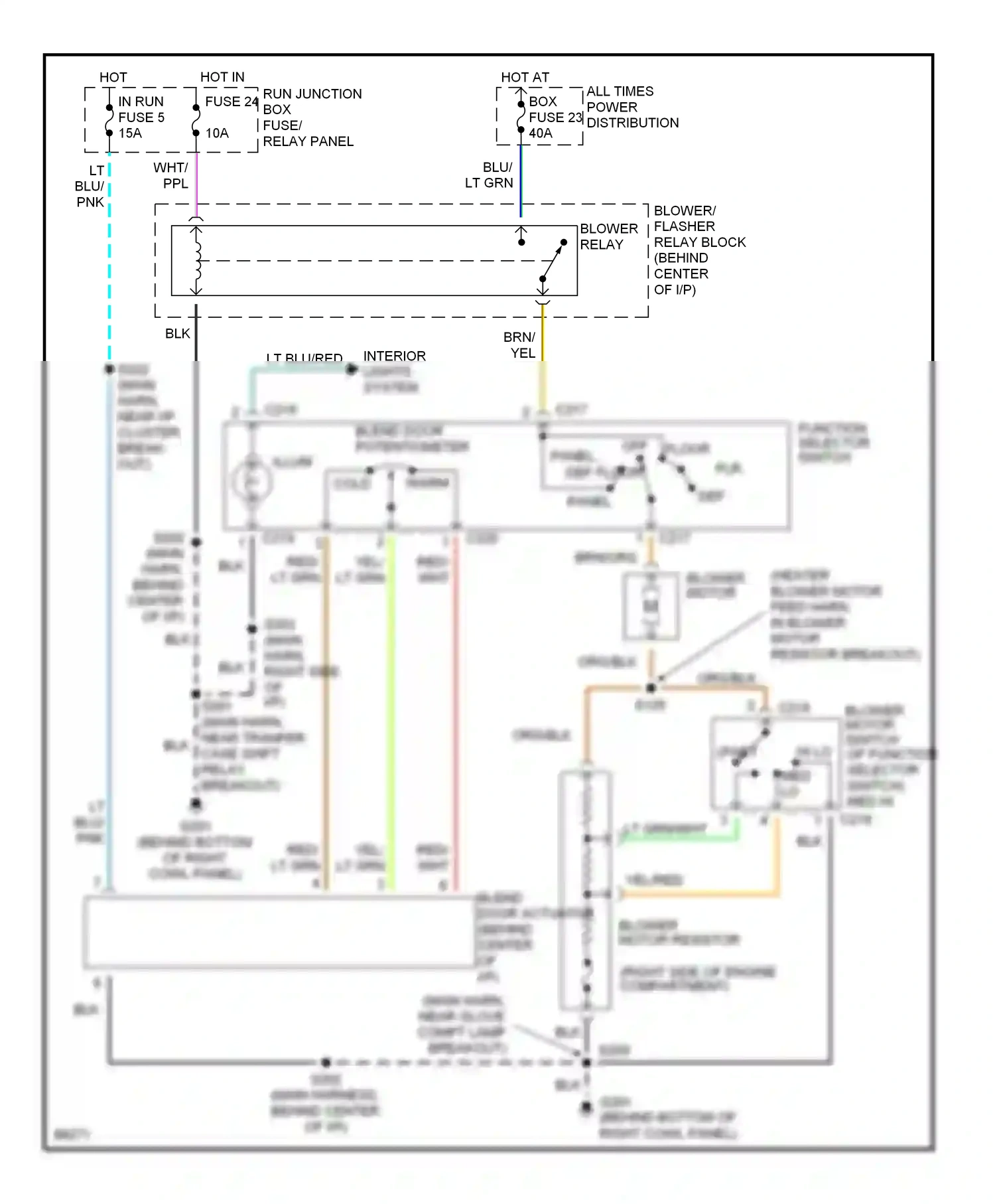 Ford Pickup F150  (1996-2012) function selector switch wiring diagram  (4 of 5)