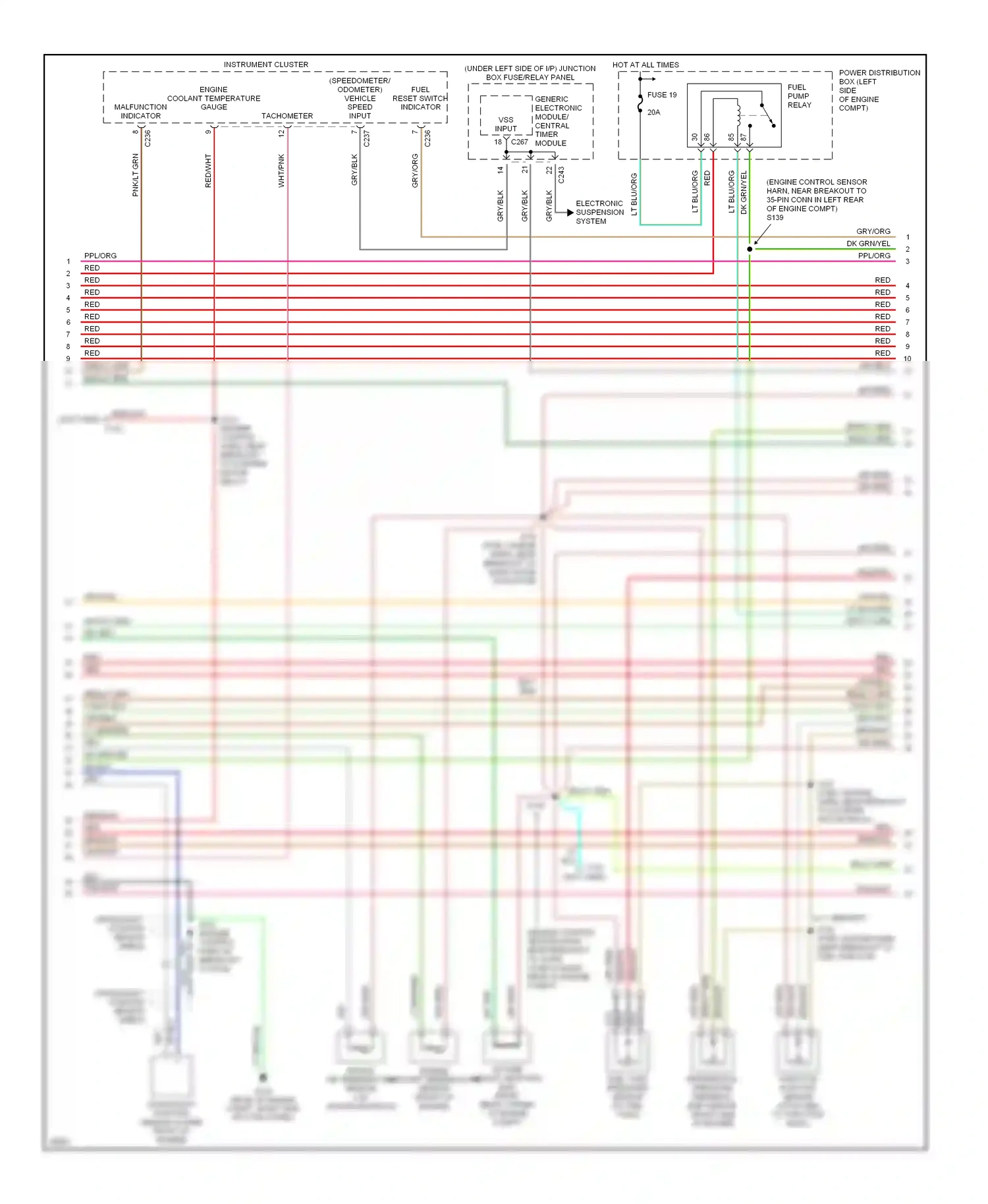 Ford Pickup F150  (1996-2012) generic electronic module/ central timer module wiring diagram  (3 of 9)