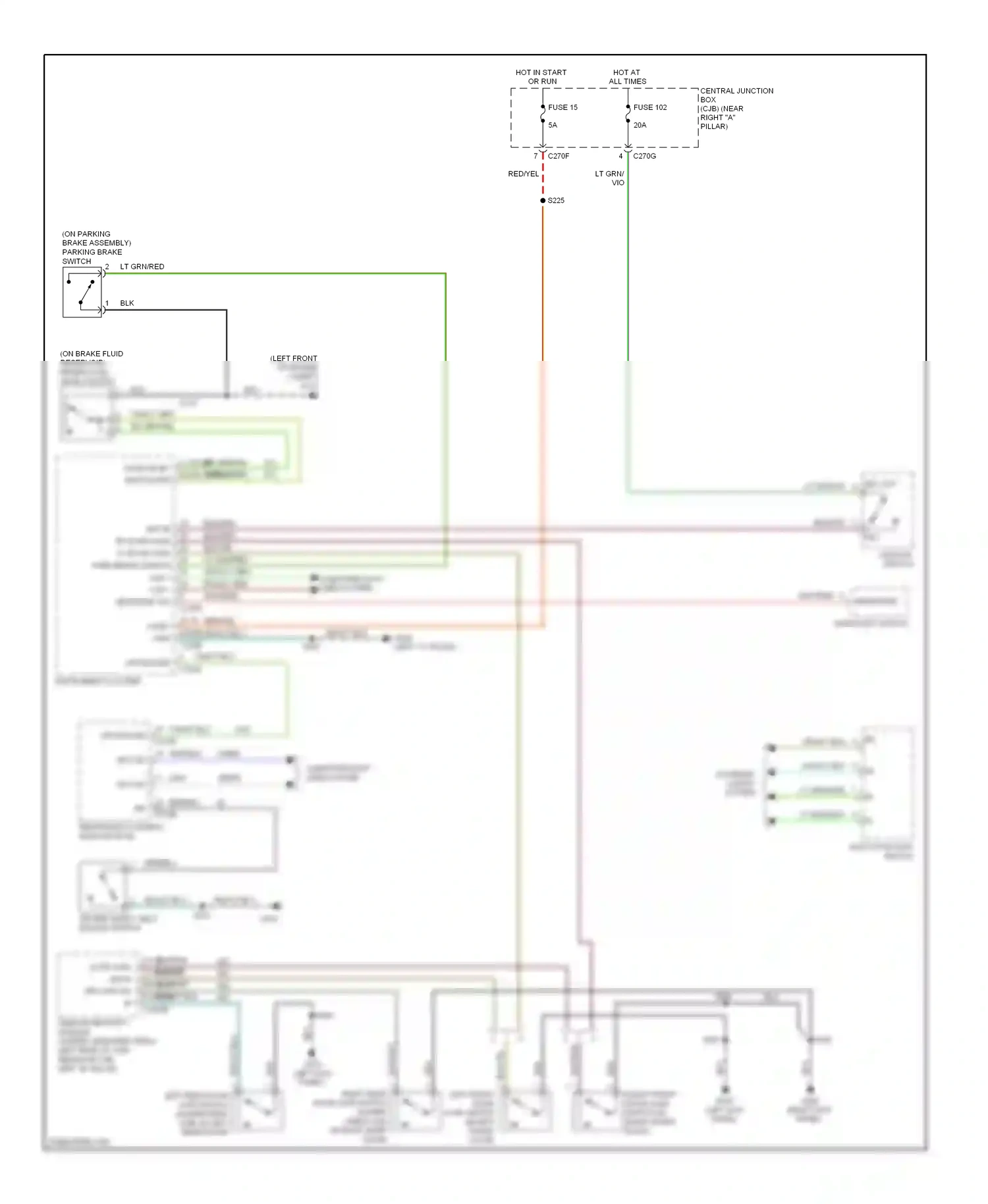Ford Pickup F150  (1996-2012) multi- function switch wiring diagram  (20 of 20)