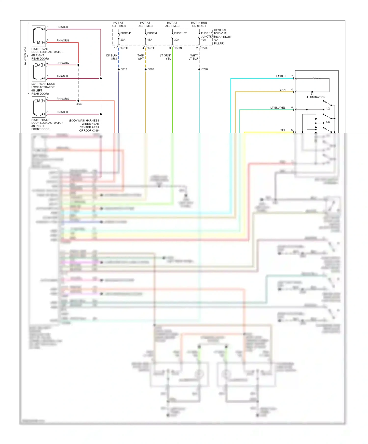 Ford Pickup F150  (1996-2012) vref vref vref wiring diagram  (1 of 2)
