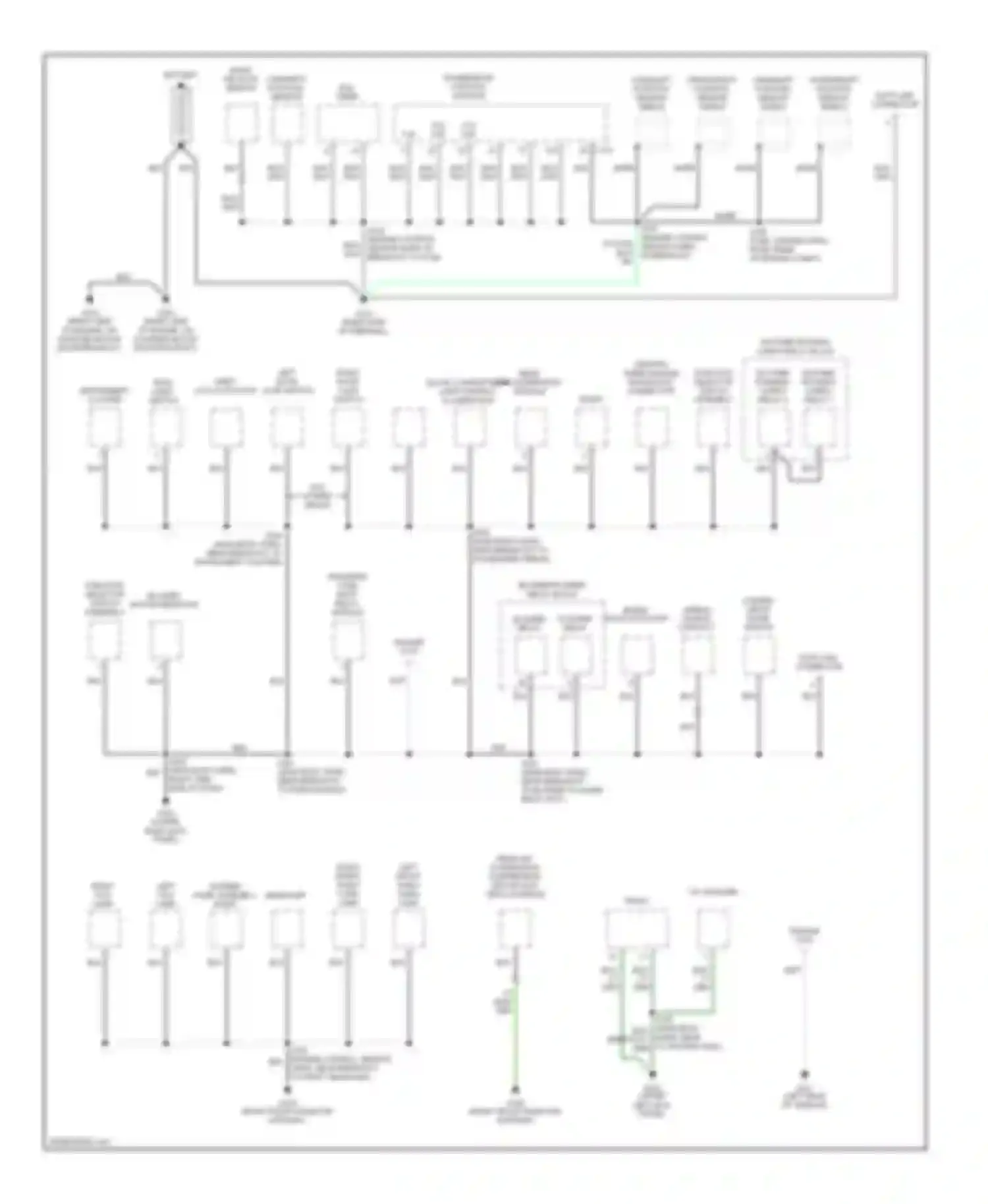 Pickup F250 Super Duty Ford  (1999-1999): Ground distribution circuit (1 of 3)