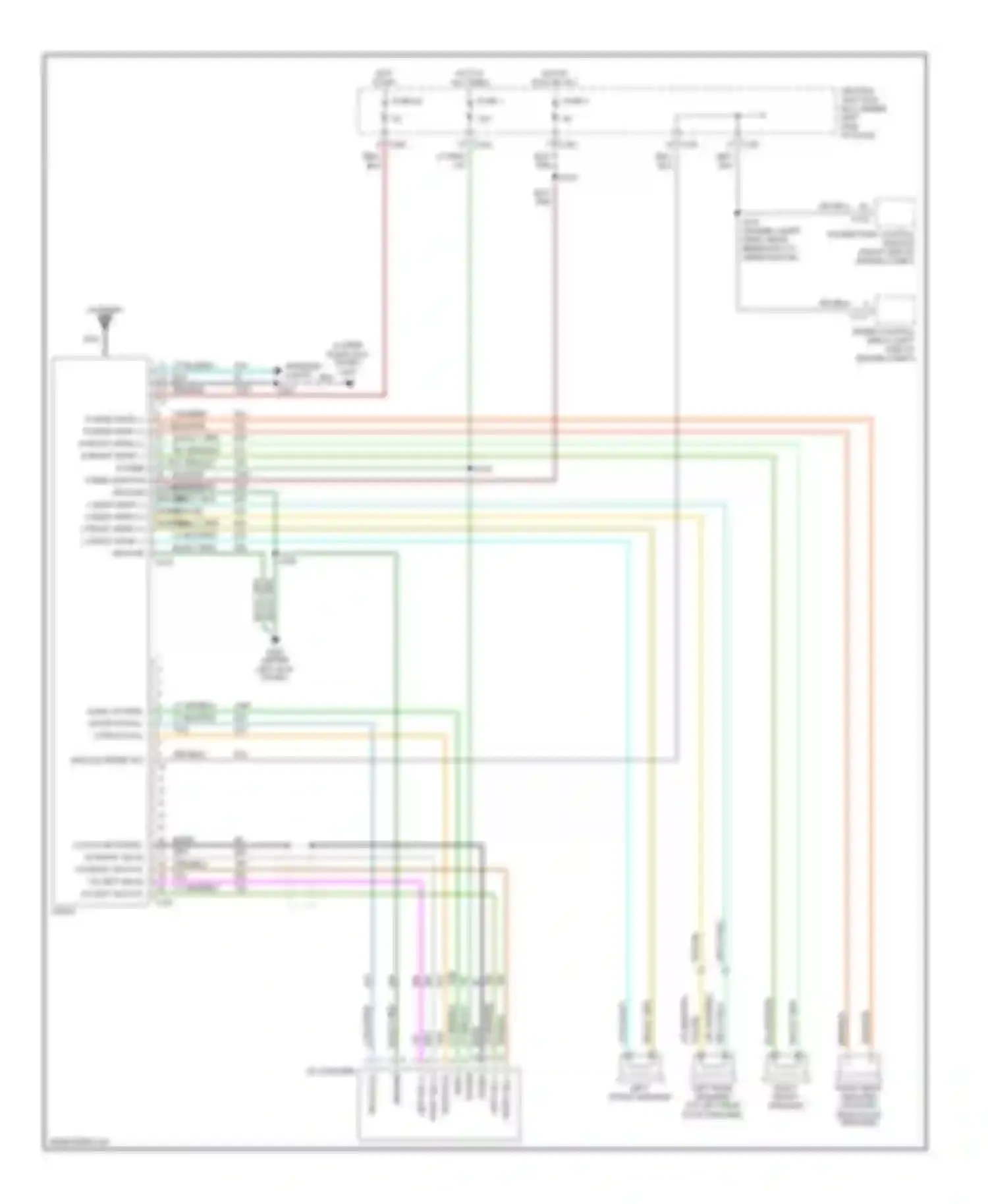 Wiring diagram audio system on protocol a protocol b for Ford Pickup F250 Super Duty  (1999-1999) (1 of 1)