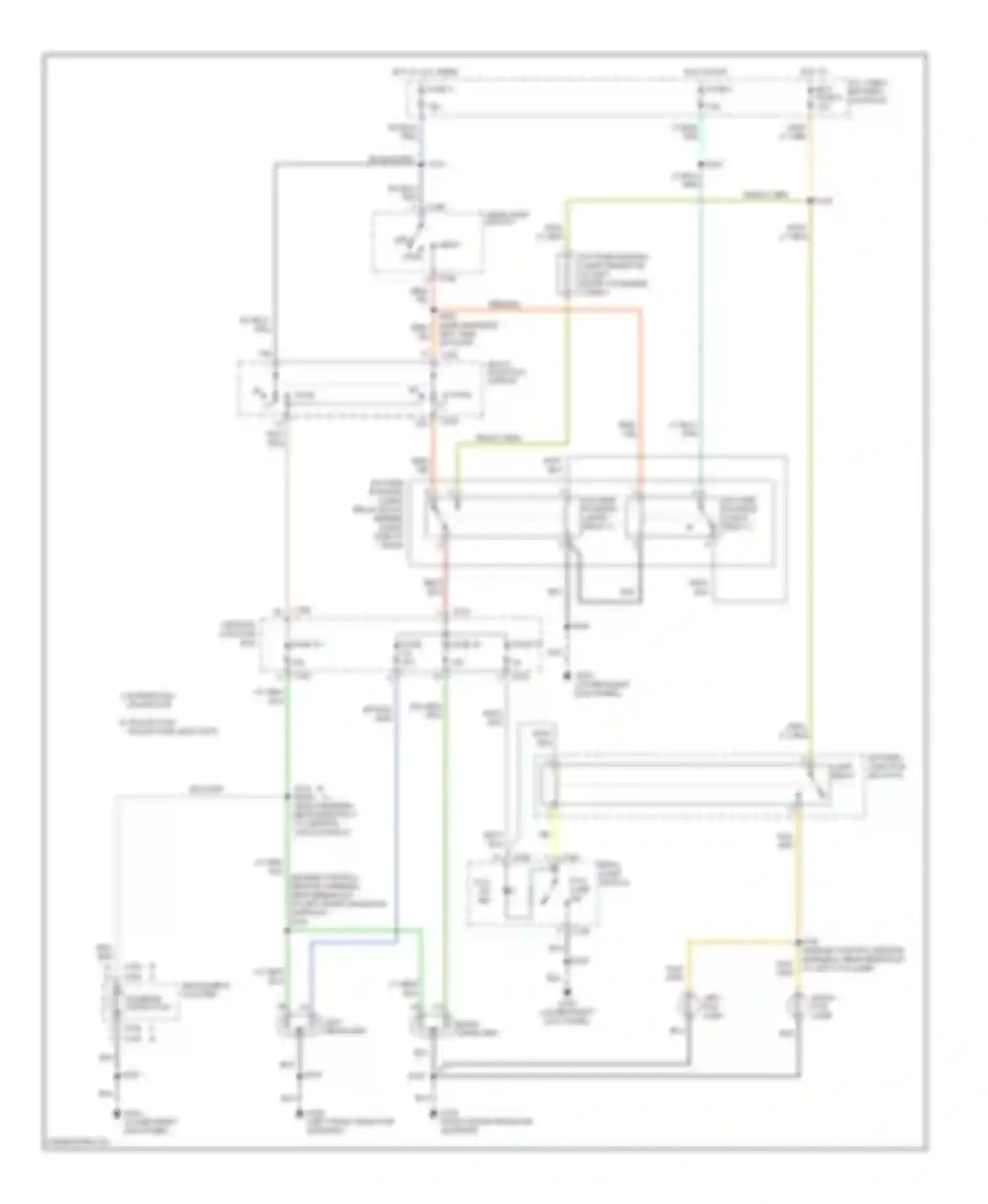 Wiring diagram battery junction box fog lamp relay for Ford Pickup F250 Super Duty  (1999-1999) (1 of 1)