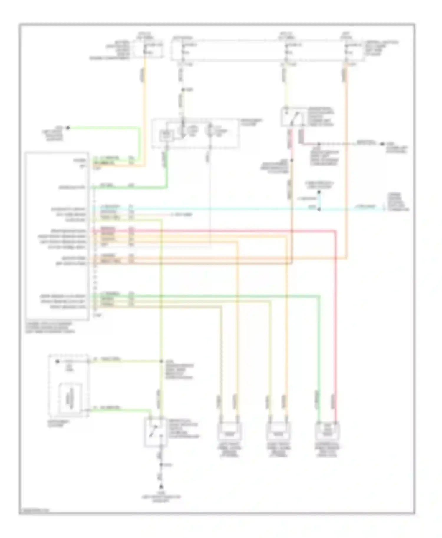 Wiring diagram (engine sensor harn, near breakout to for Ford Pickup F250 Super Duty  (1999-1999) (1 of 1)