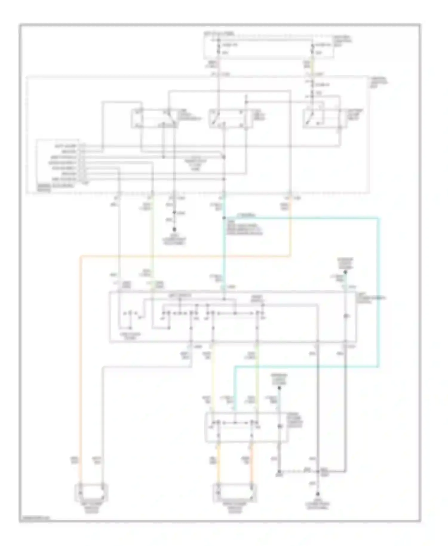 Wiring diagram left power window motor for Ford Pickup F250 Super Duty  (1999-1999) (1 of 1)