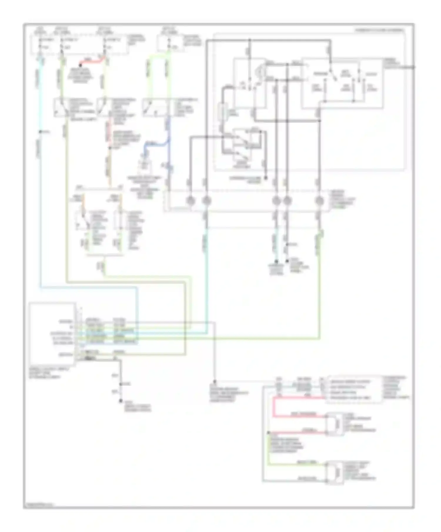 Wiring diagram speed control switch assembly for Ford Pickup F250 Super Duty  (1999-1999) (1 of 1)