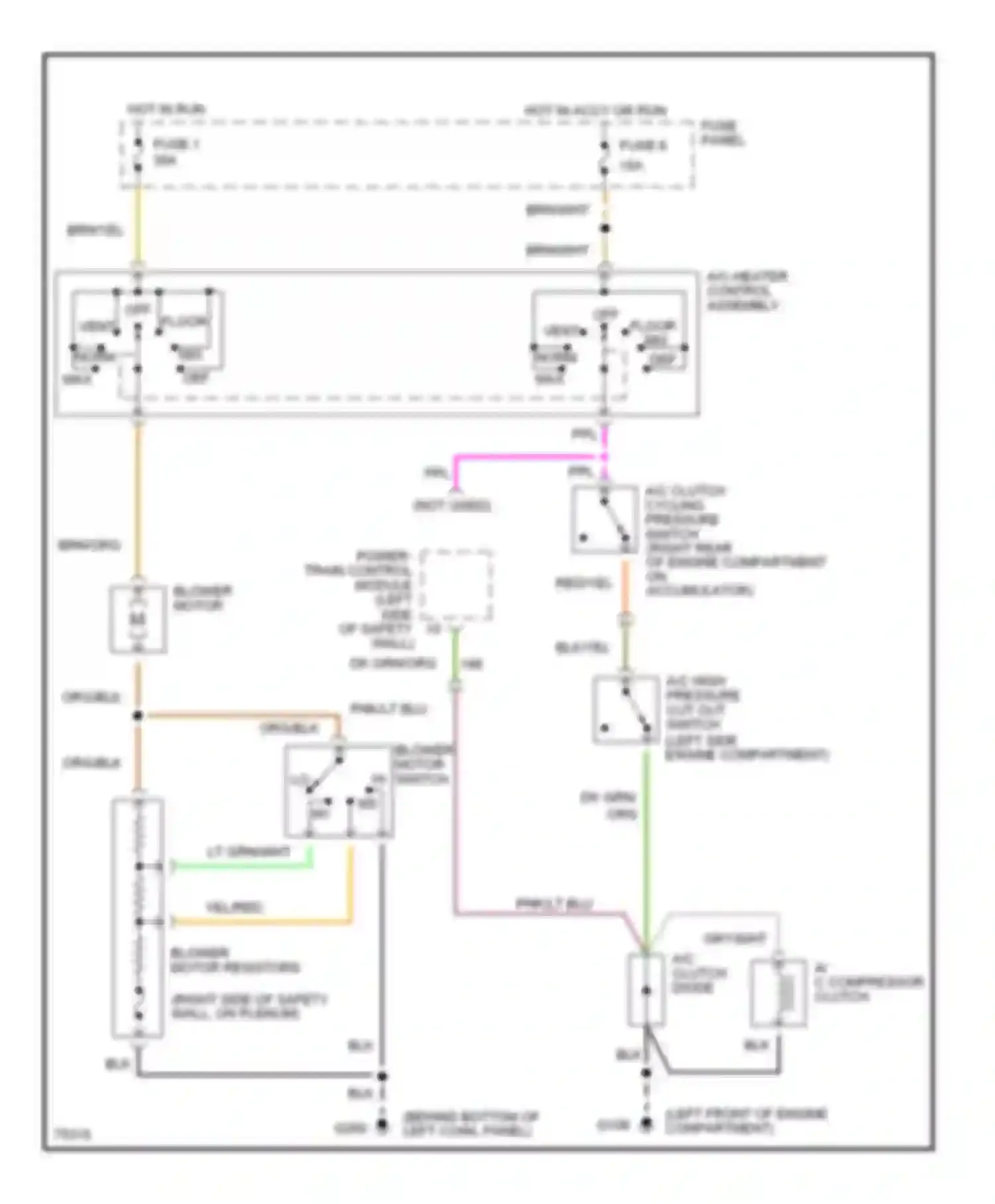 Pickup F250 Ford  (1996-1999): 7.5l, a/c circuit