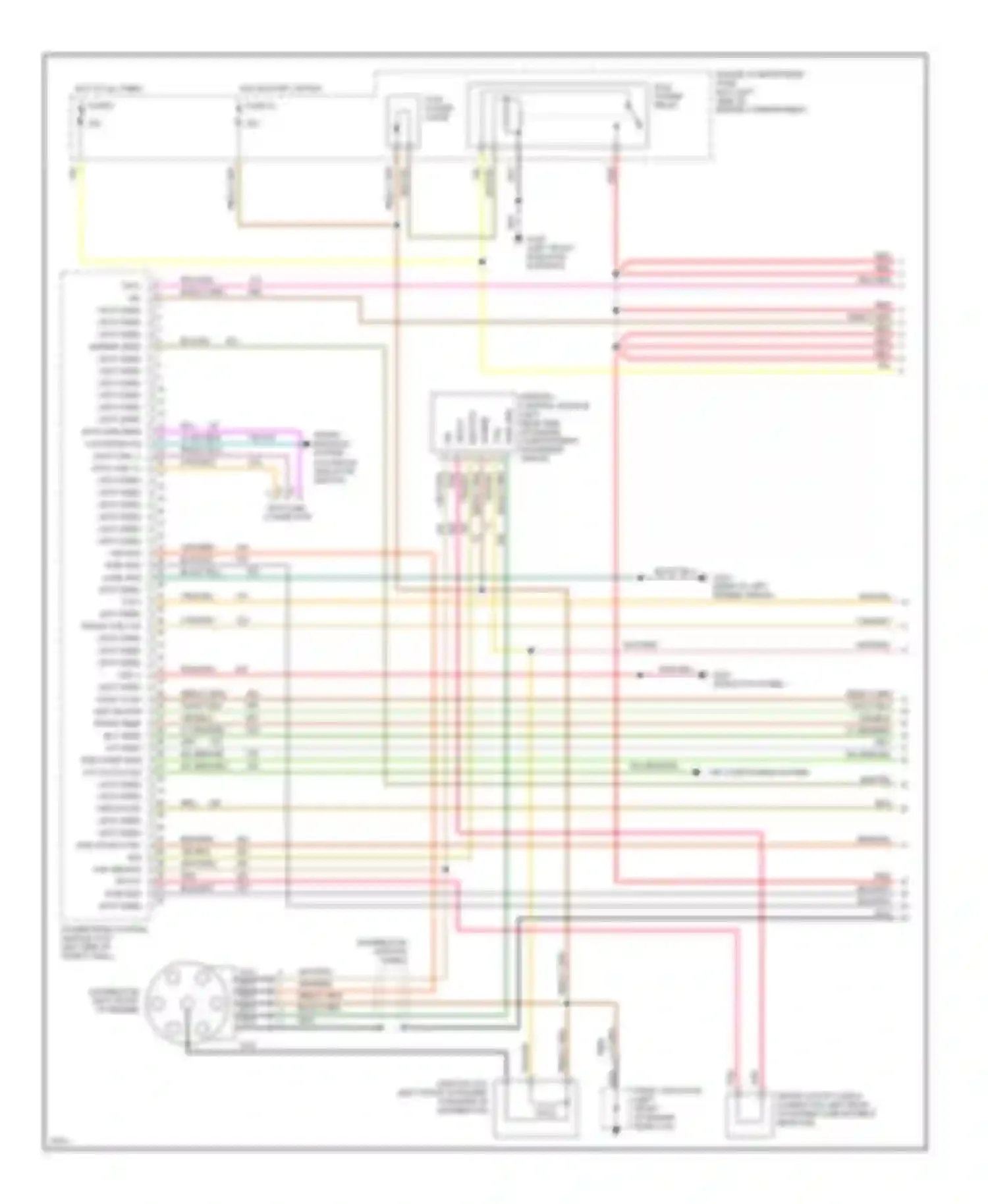 Pickup F250 Ford  (1996-1999): Wiring diagram engine performance 4.9ls (1 of 4)