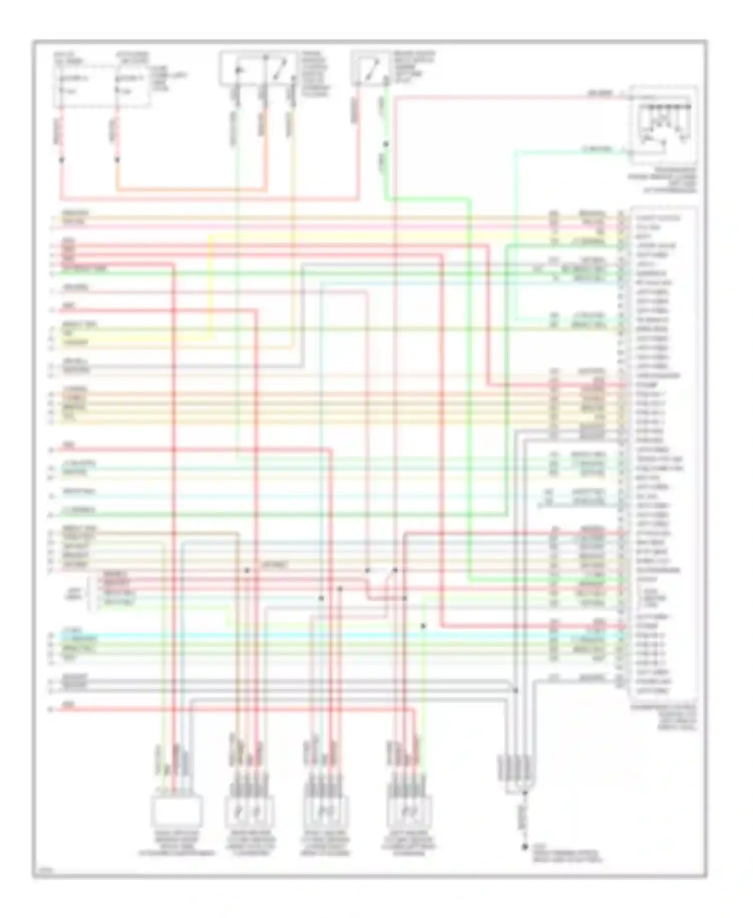 Pickup F250 Ford  (1996-1999): Wiring diagram engine performance 5.0ls, with e4od transmission (4 of
4)