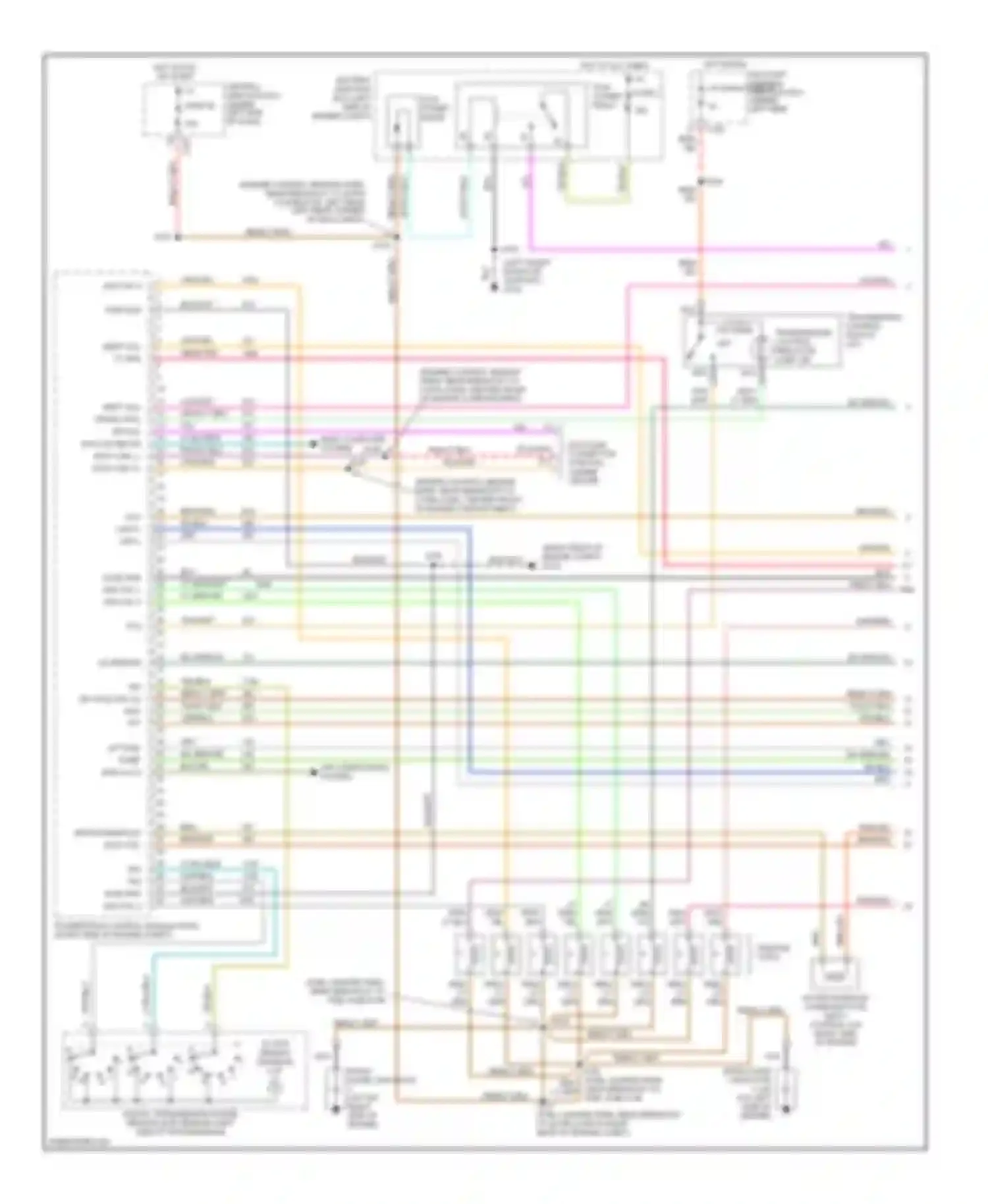 Pickup F250 Ford  (1996-1999): Wiring diagram engine performance 5.4ls (1 of 4)