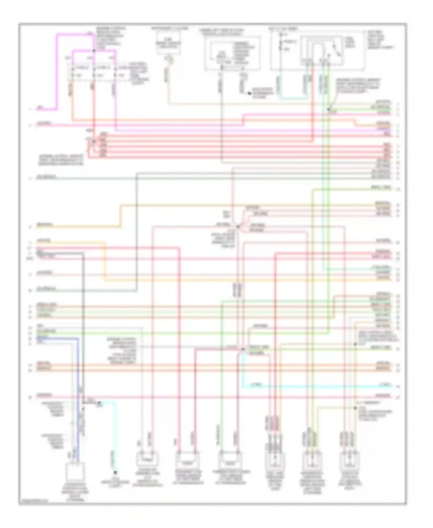 Pickup F250 Ford  (1996-1999): Wiring diagram engine performance 5.4ls (2 of 4)