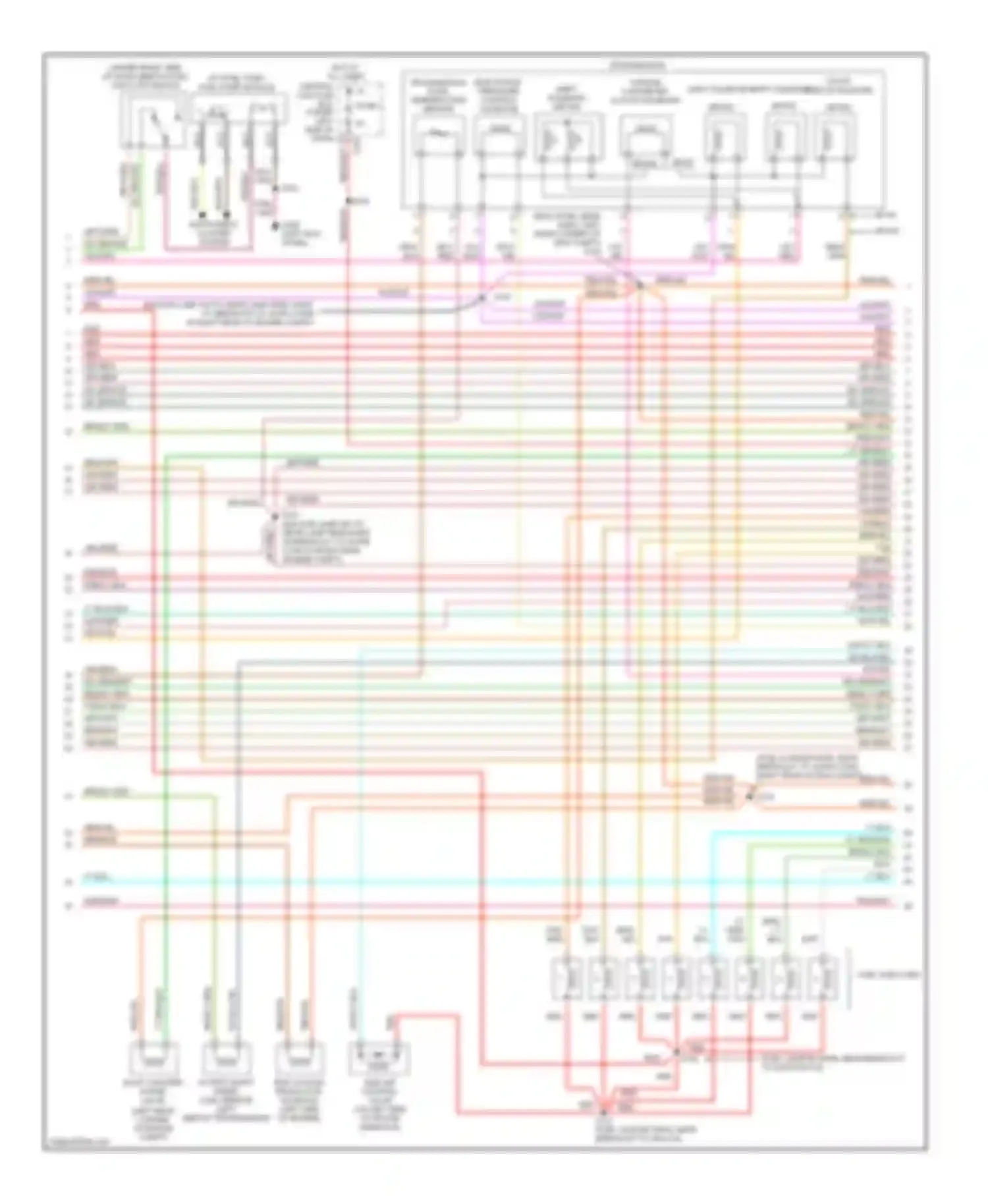 Pickup F250 Ford  (1996-1999): Wiring diagram engine performance 5.4ls (3 of 4)