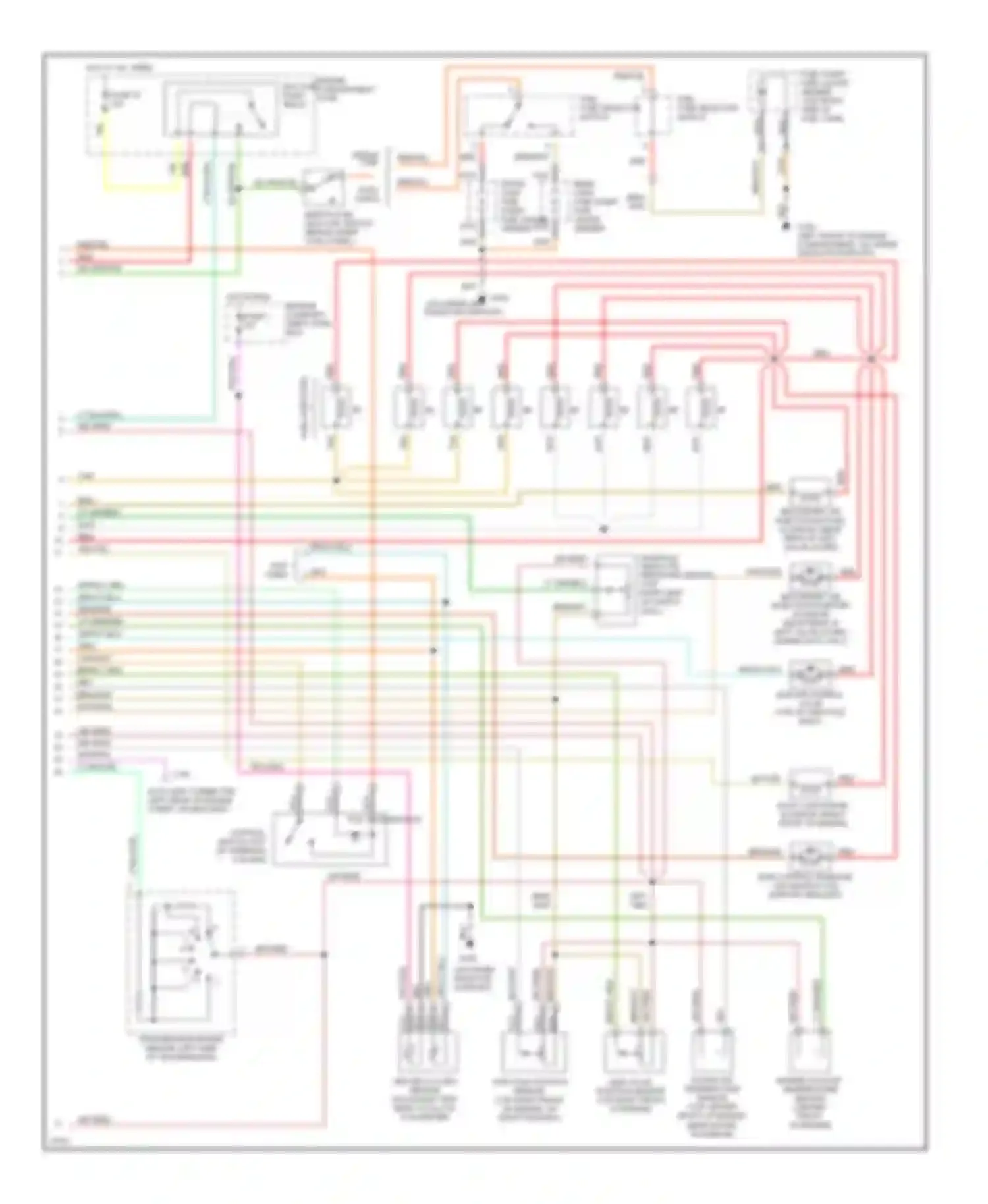 Pickup F250 Ford  (1996-1999): Wiring diagram engine performance 5.8ls, over 8500 gvwr (2 of 2)