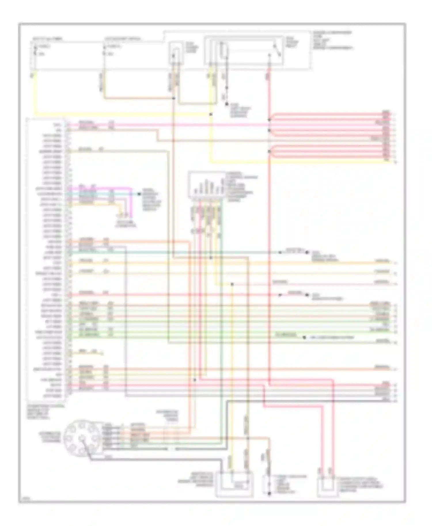Pickup F250 Ford  (1996-1999): Wiring diagram engine performance 5.8ls, under 8500 gvwr (1 of 4)