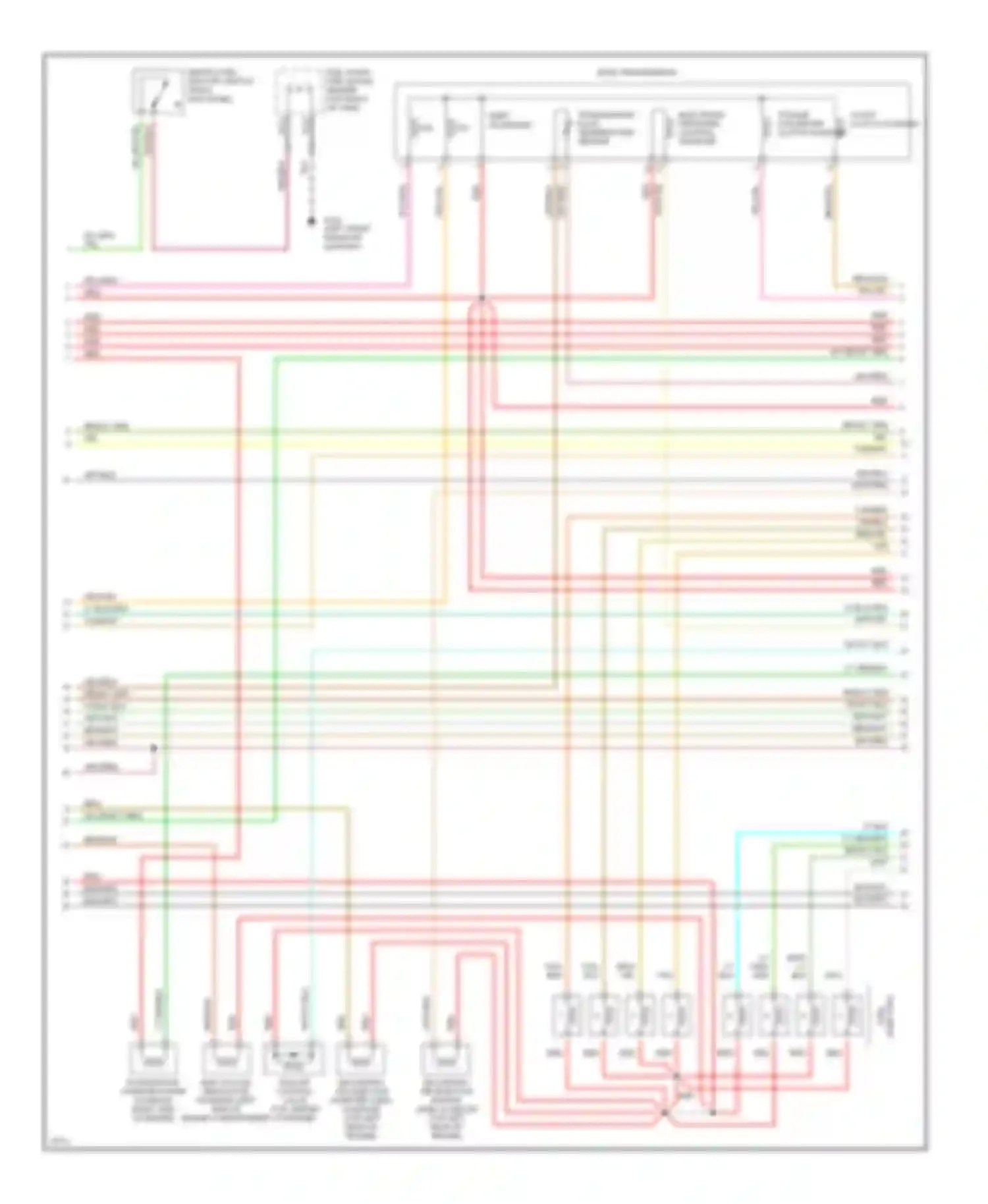 Pickup F250 Ford  (1996-1999): Wiring diagram engine performance 7.5ls, california (3 of 4)