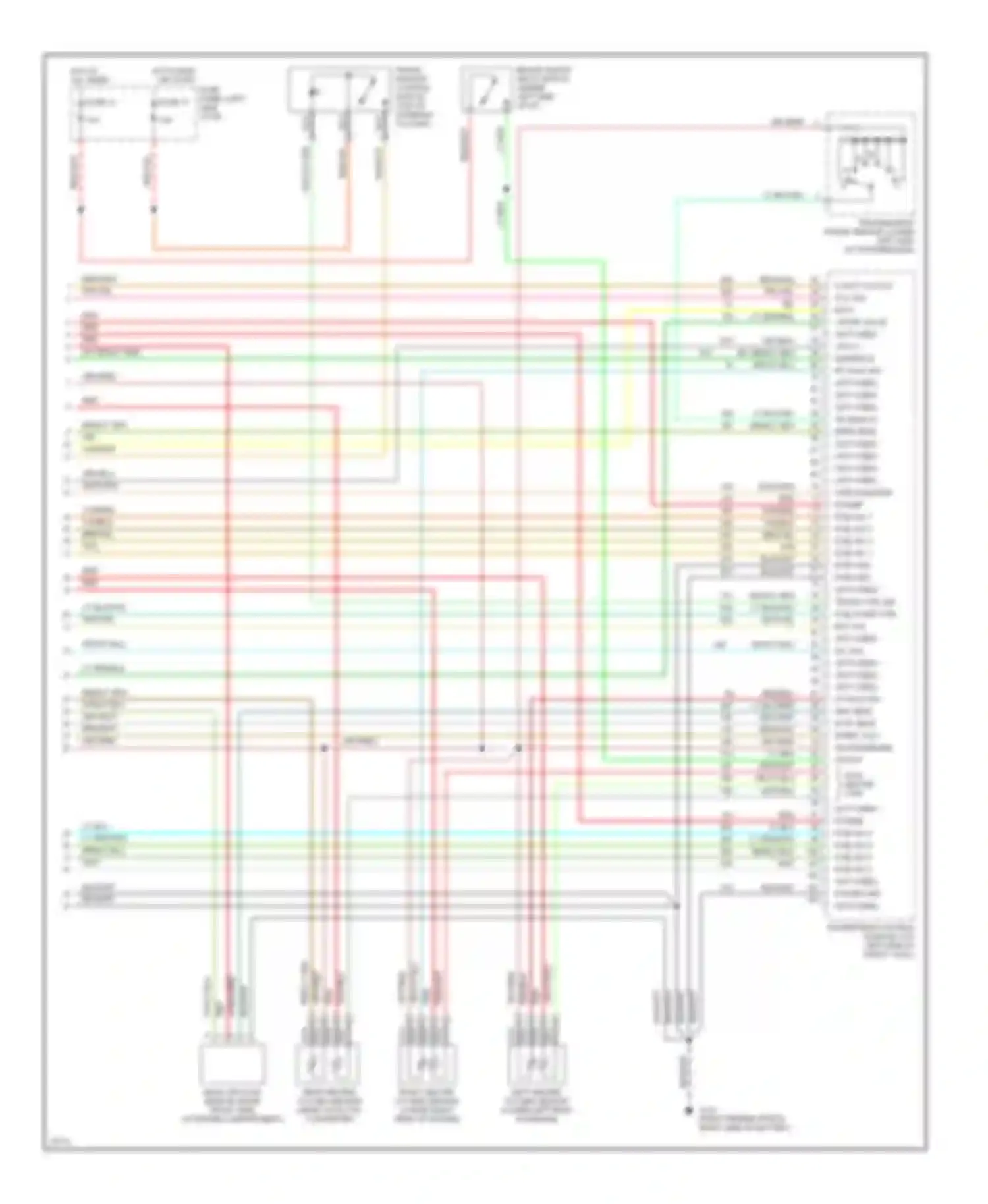 Pickup F250 Ford  (1996-1999): Wiring diagram engine performance 7.5ls, california (4 of 4)