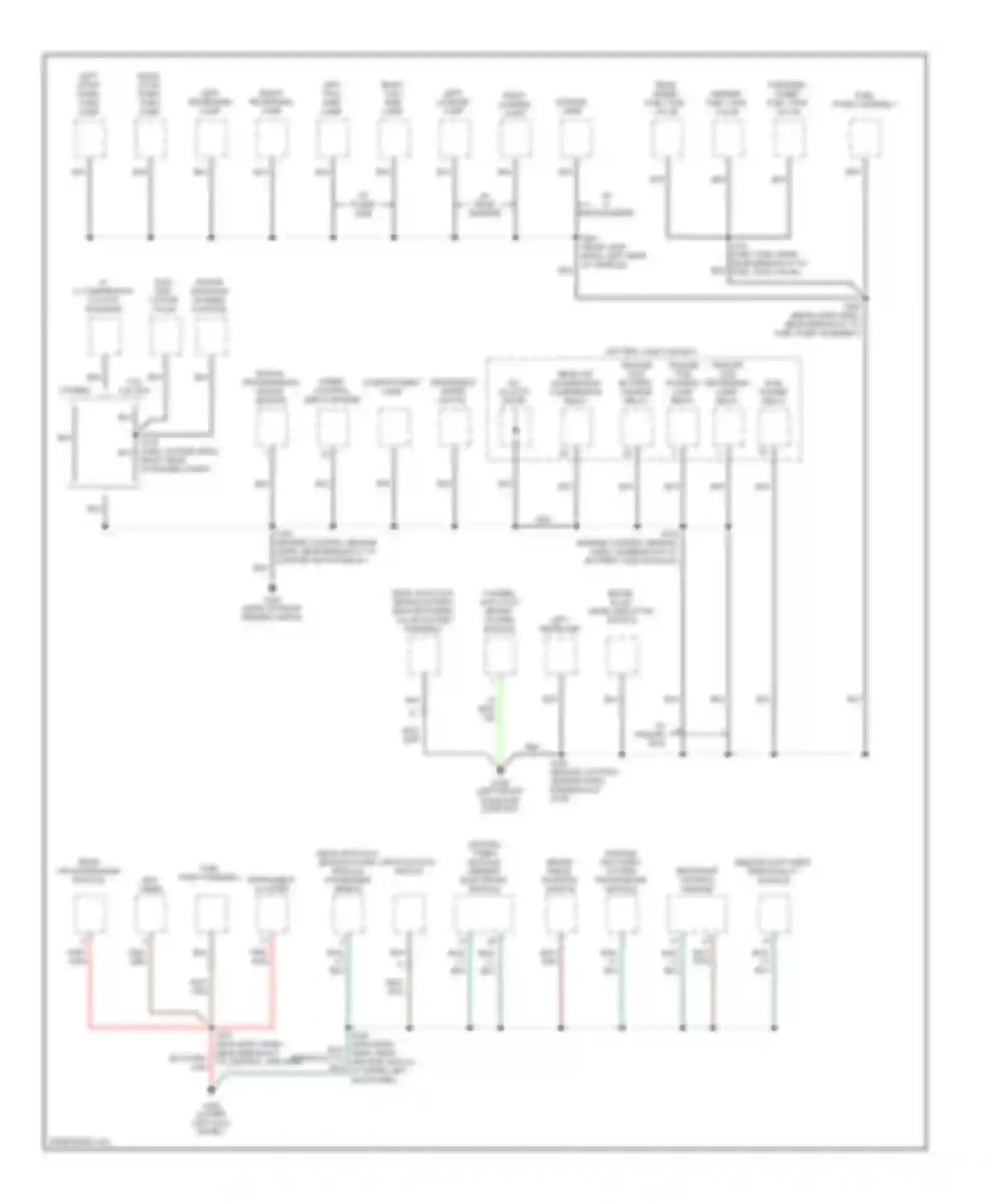 Pickup F250 Ford  (1996-1999): Ground distribution circuit (2 of 3)