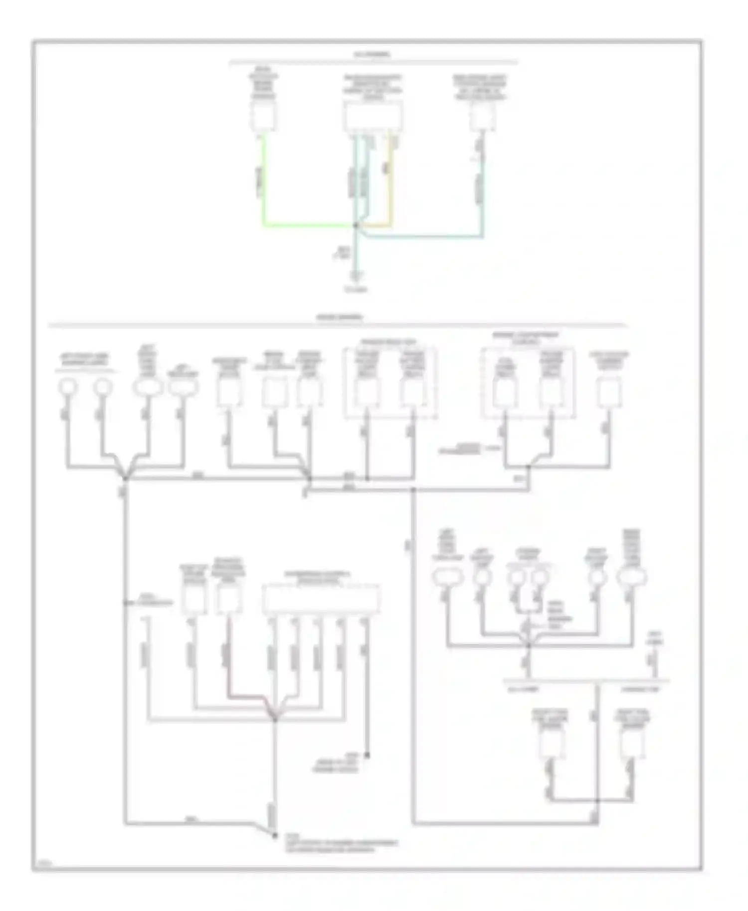 Pickup F250 Ford  (1996-1999): Ground distribution circuit (2 of 4)