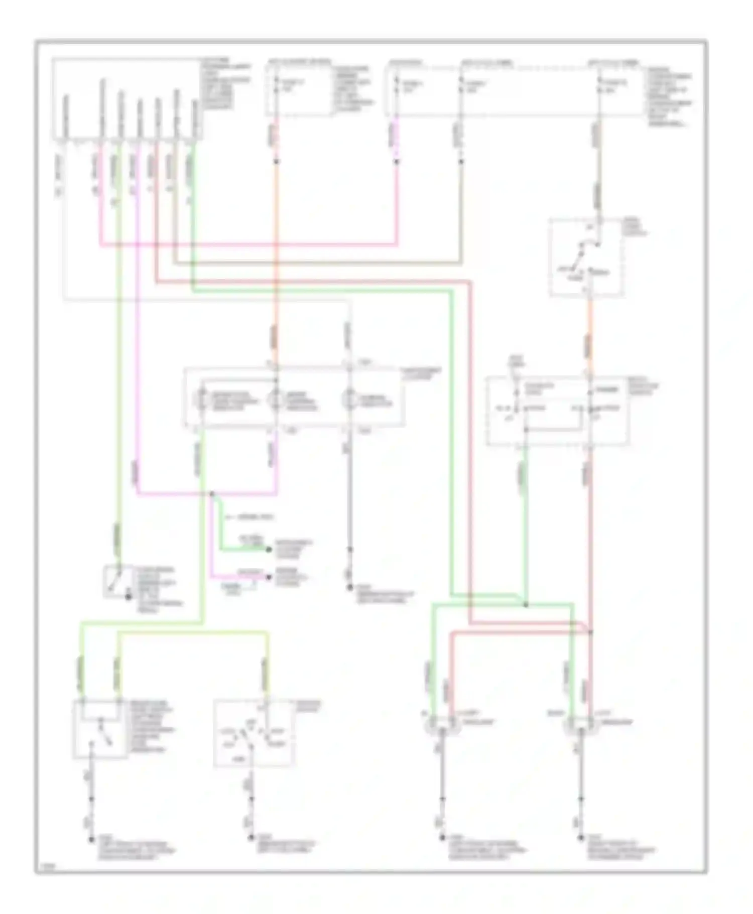 Pickup F250 Ford  (1996-1999): Headlight circuit, with drl