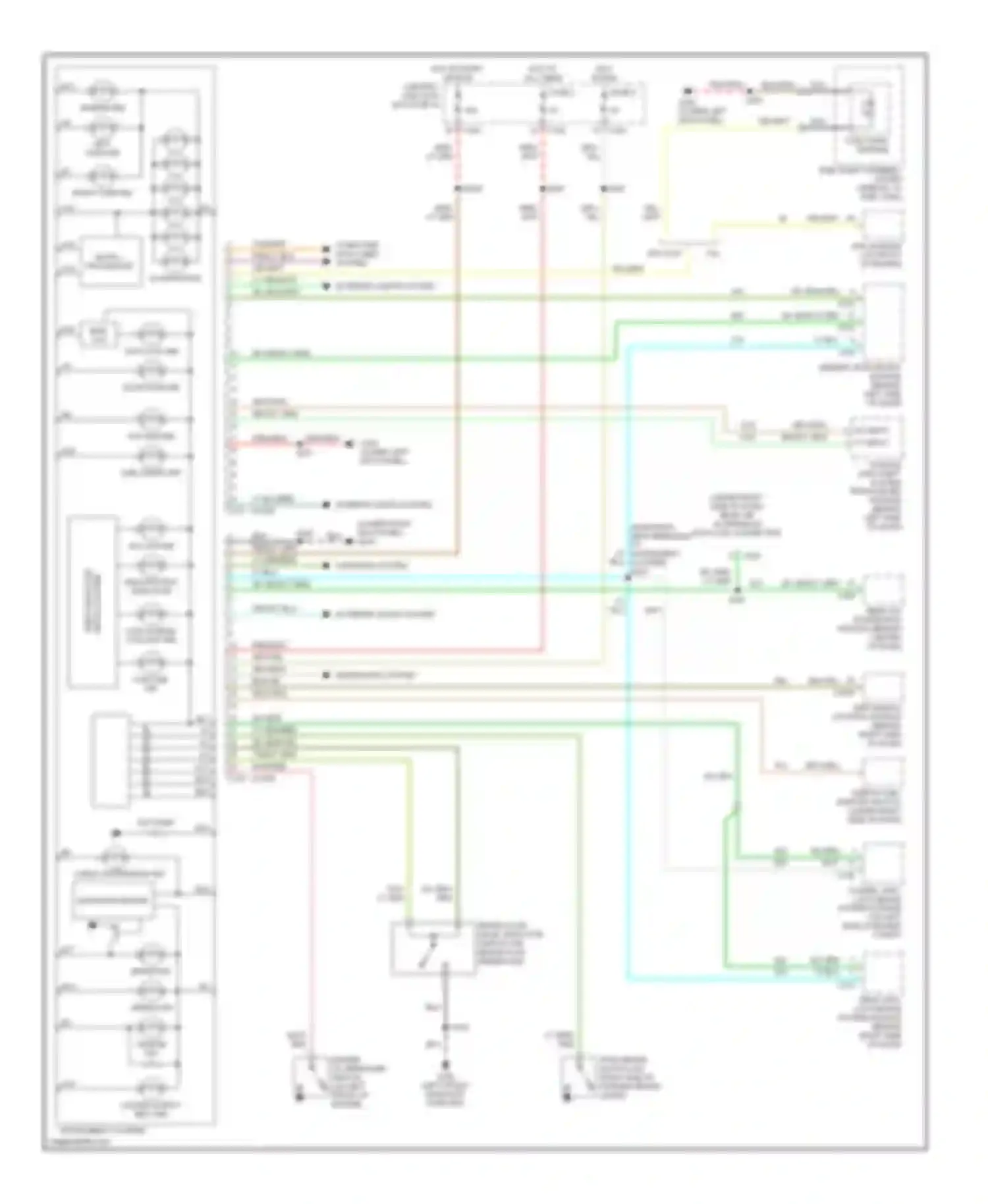 Pickup F250 Ford  (1996-1999): Instrument cluster circuit